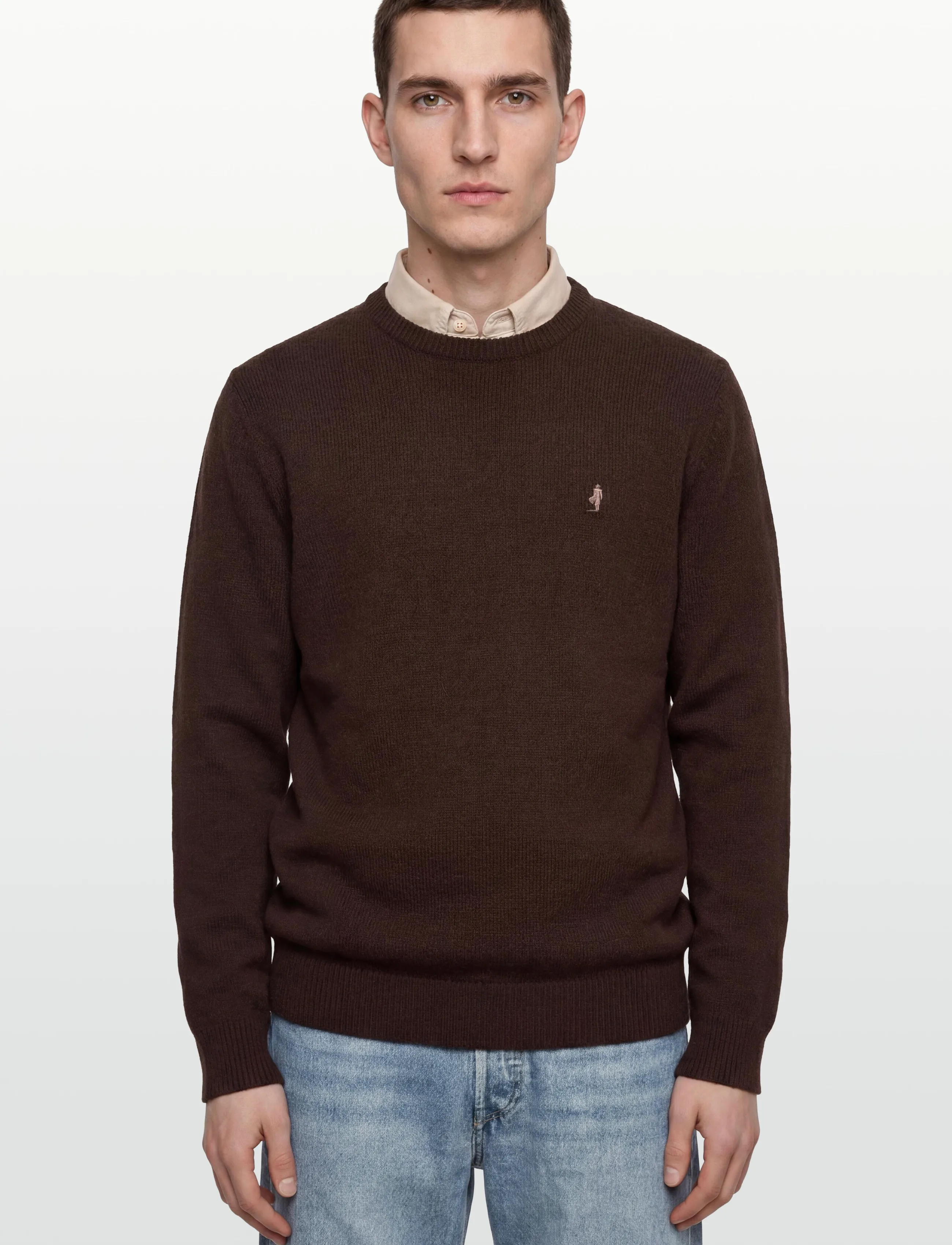 MCS - MCS  ADRIAN KNIT MEN - trøjer - dkbrownmel - 3