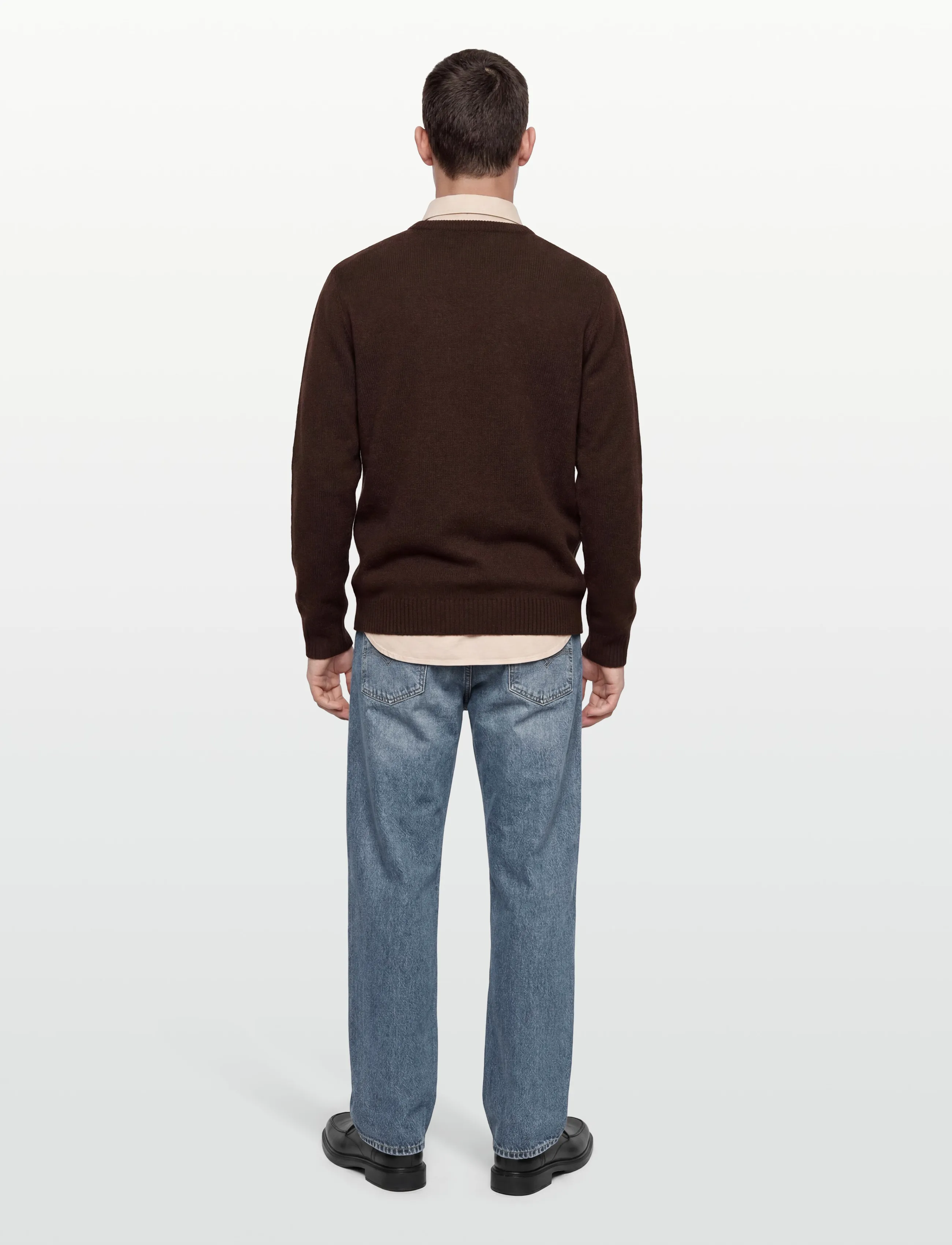 MCS - MCS  ADRIAN KNIT MEN - trøjer - dkbrownmel - 4