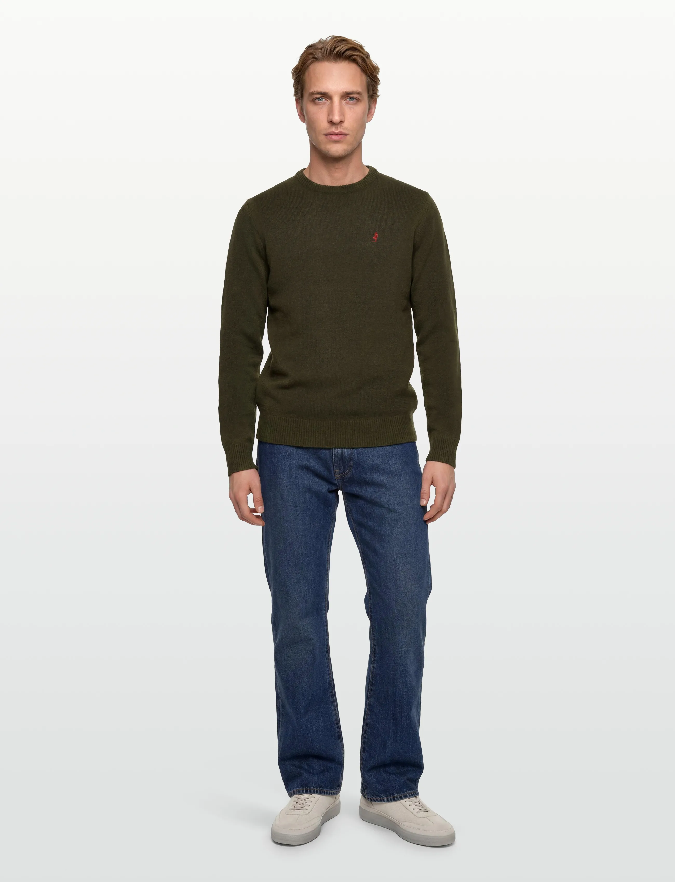 MCS - MCS  ADRIAN KNIT MEN - basic-strickmode - greenmel - 0