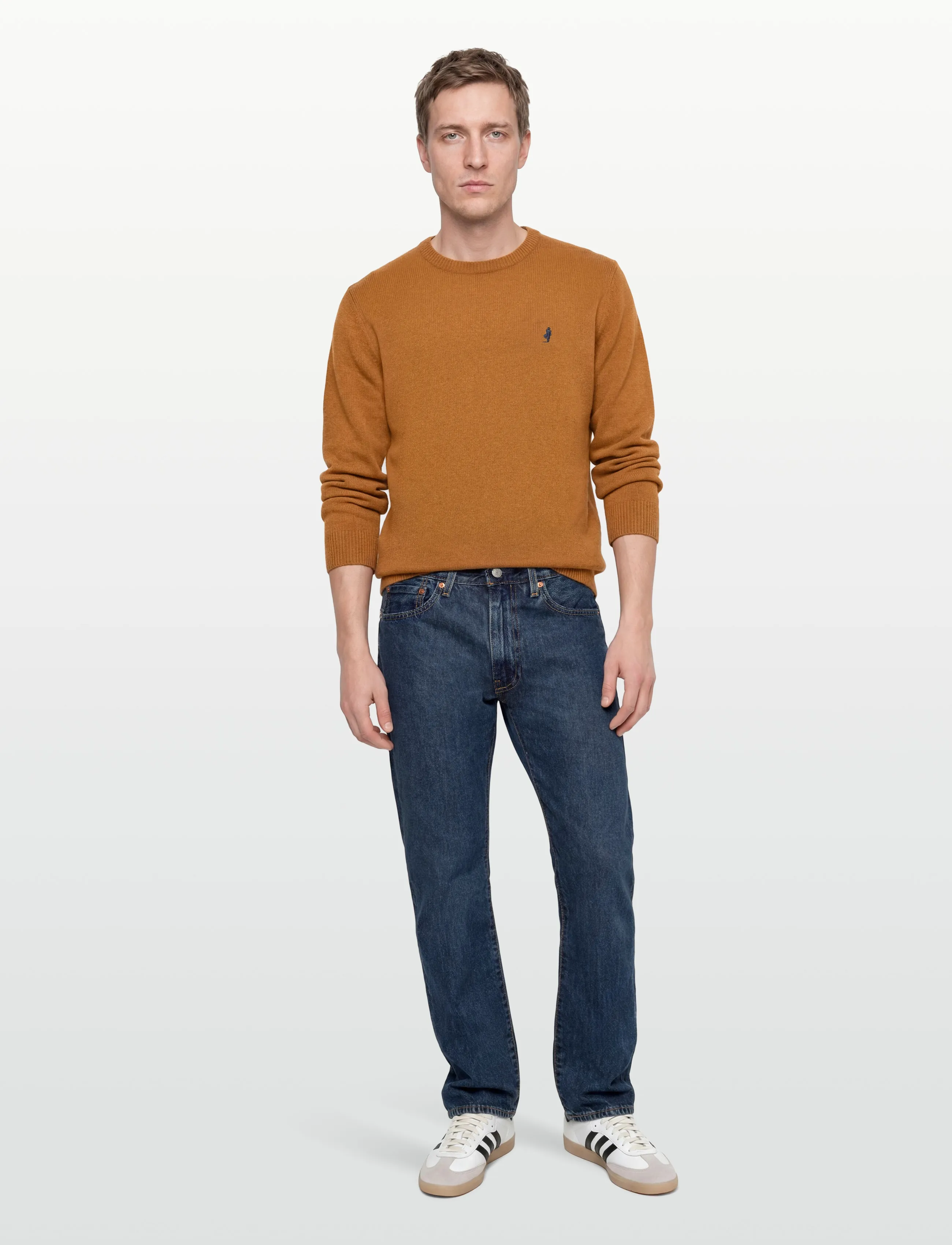 MCS - MCS  ADRIAN KNIT MEN - trøjer - lebrownmel - 0