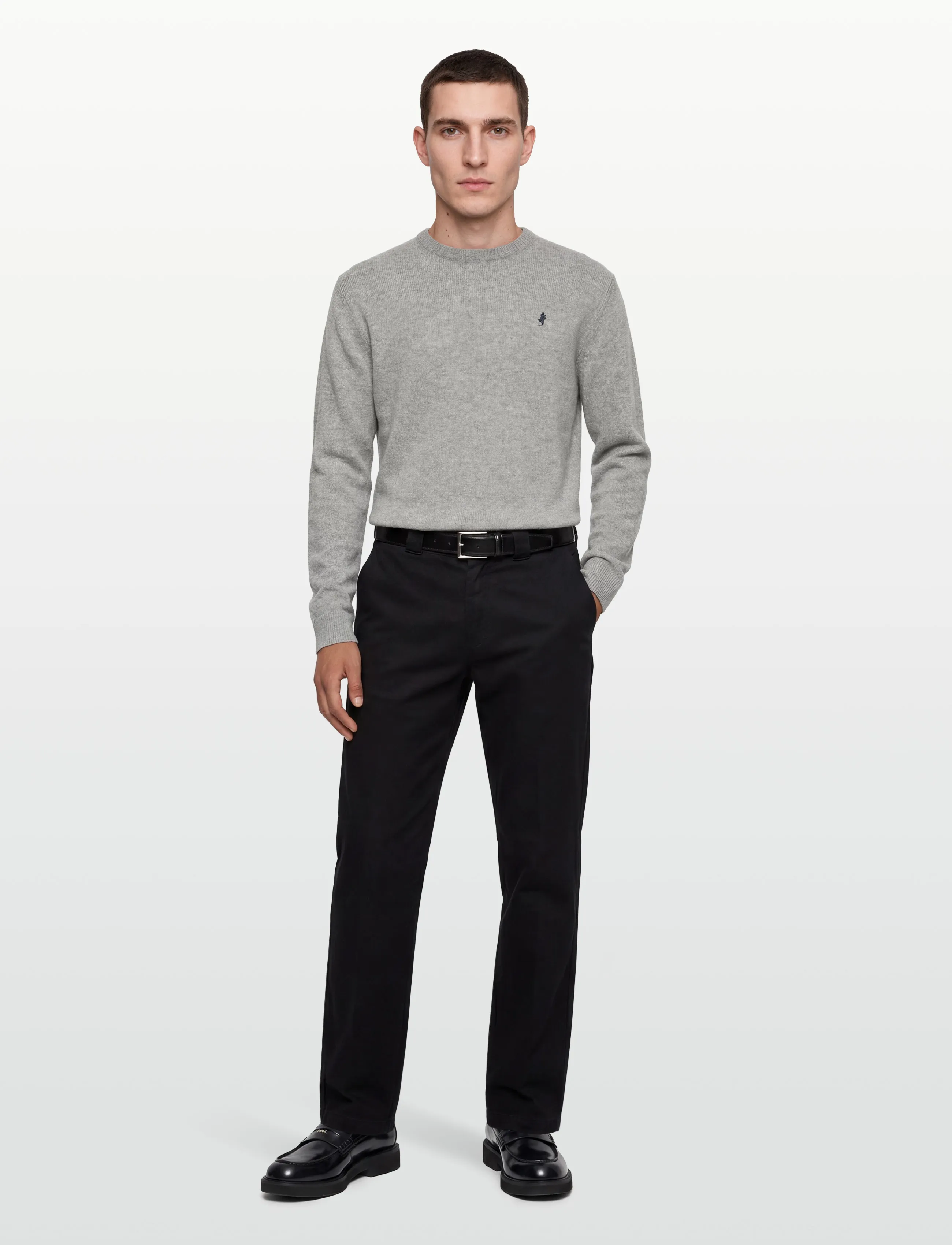 MCS - MCS  ADRIAN KNIT MEN - trøjer - l.greymel - 0