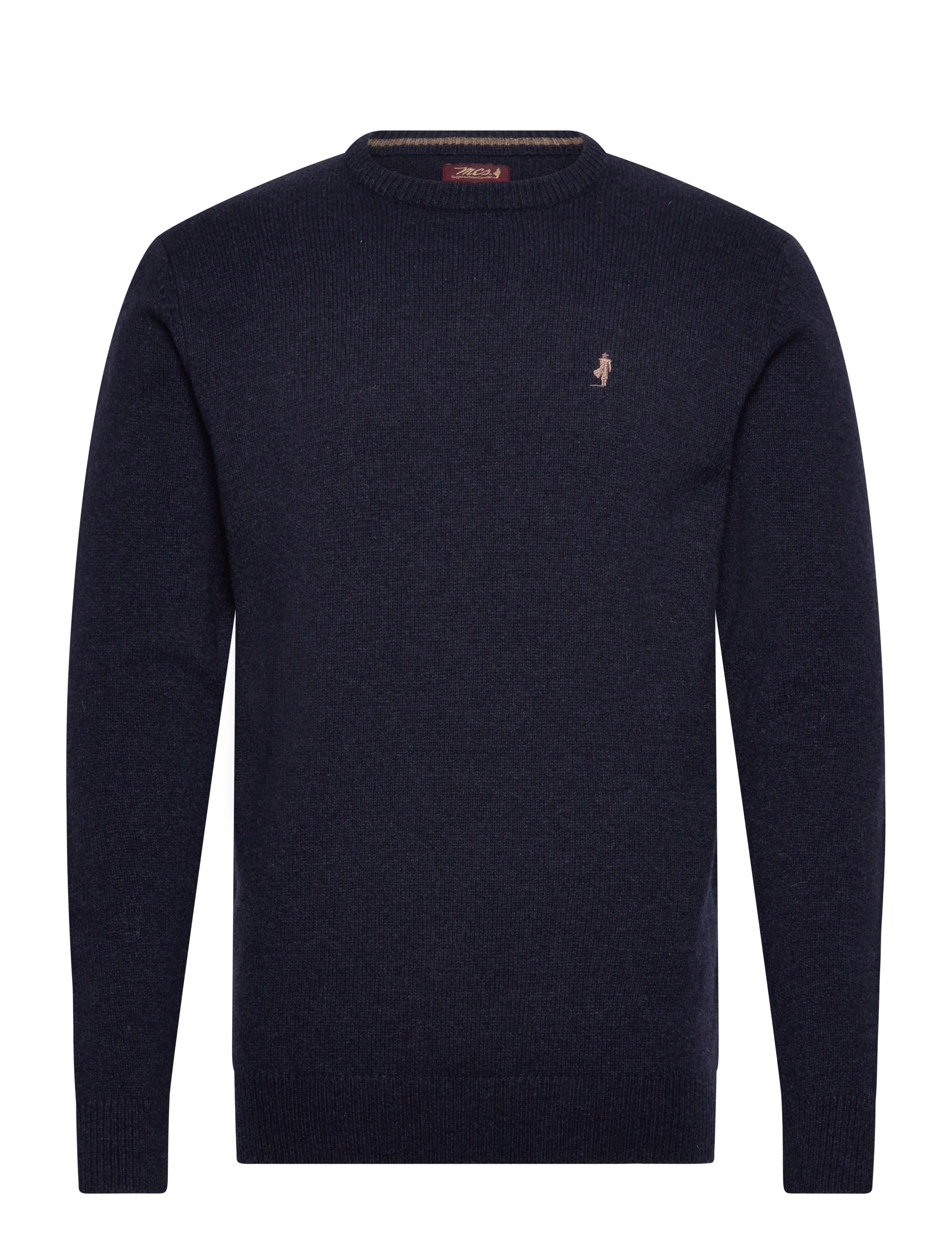 MCS MCS  ADRIAN KNIT MEN - Strik - NAVYMEL / navy