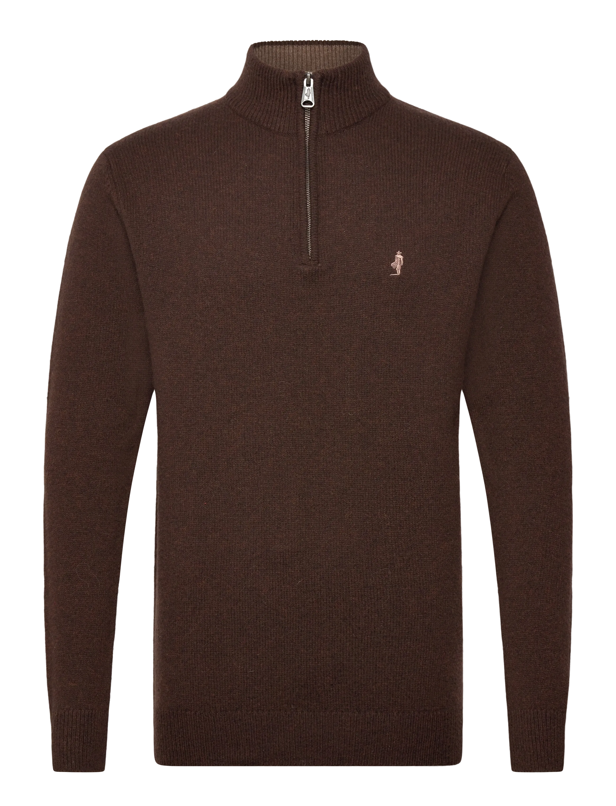 MCS MCS AXEL KNIT MEN - Stickat - DKBROWNMEL / brown