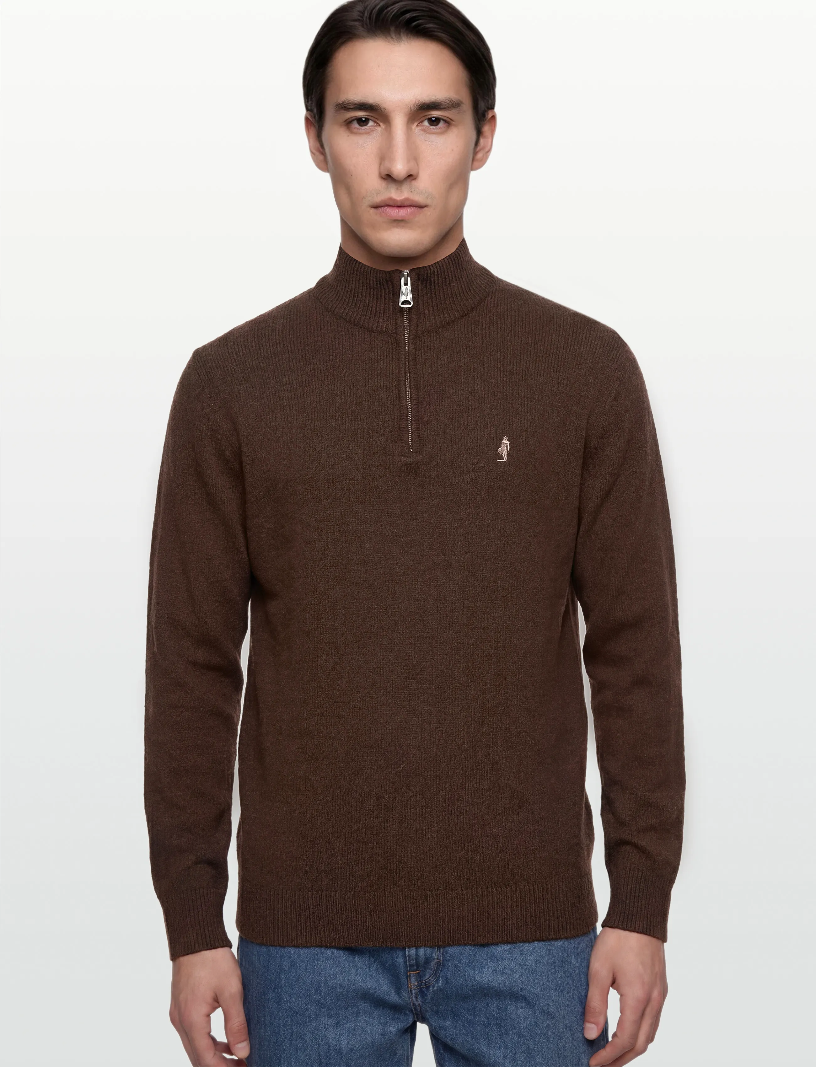 MCS - MCS AXEL KNIT MEN - mænd - dkbrownmel - 3