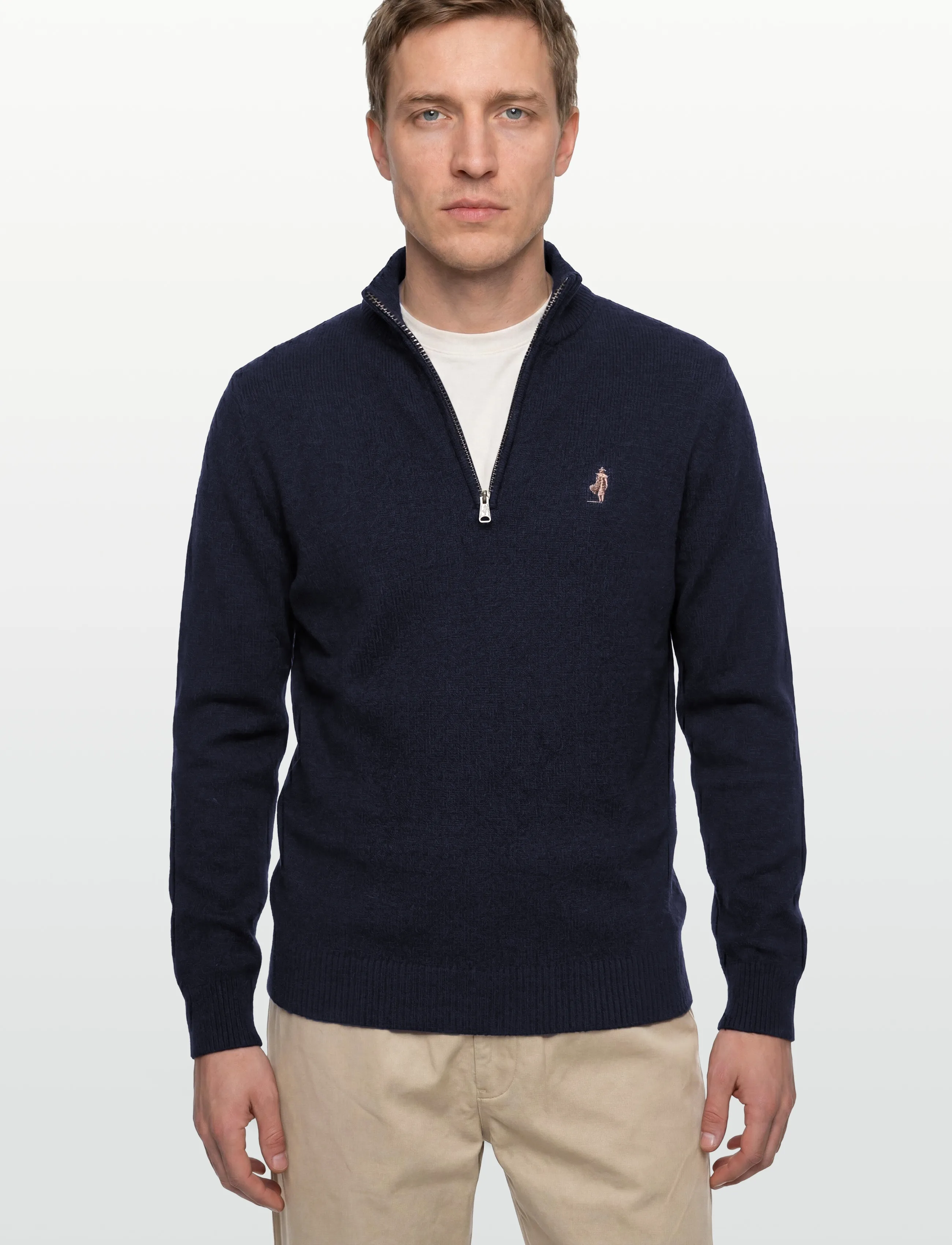 MCS - MCS AXEL KNIT MEN - men - navymel - 3