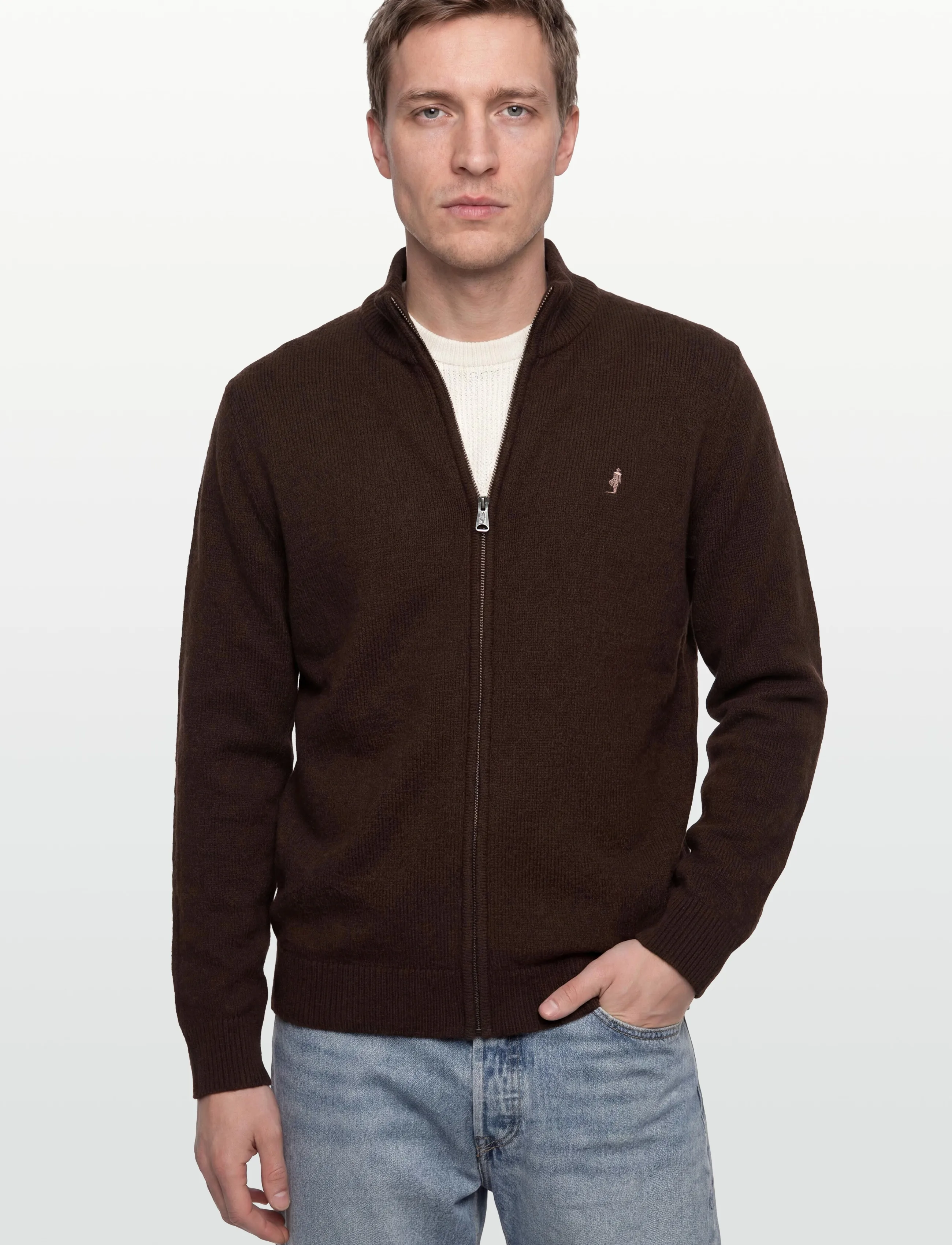 MCS - MCS ALFIE KNIT MEN - fødselsdagsgaver - dkbrownmel - 3