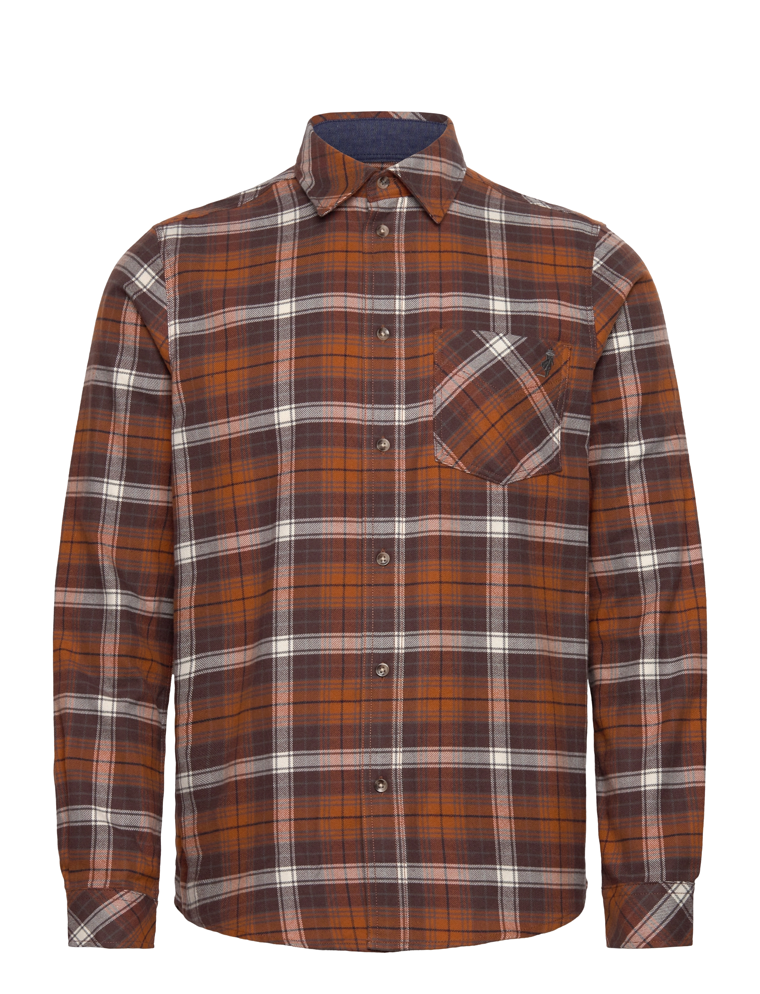 MCS Ray reg co pe MCS M SHIRT - Ruudulised särgid - 19-1015TCX BRACKEN / brown