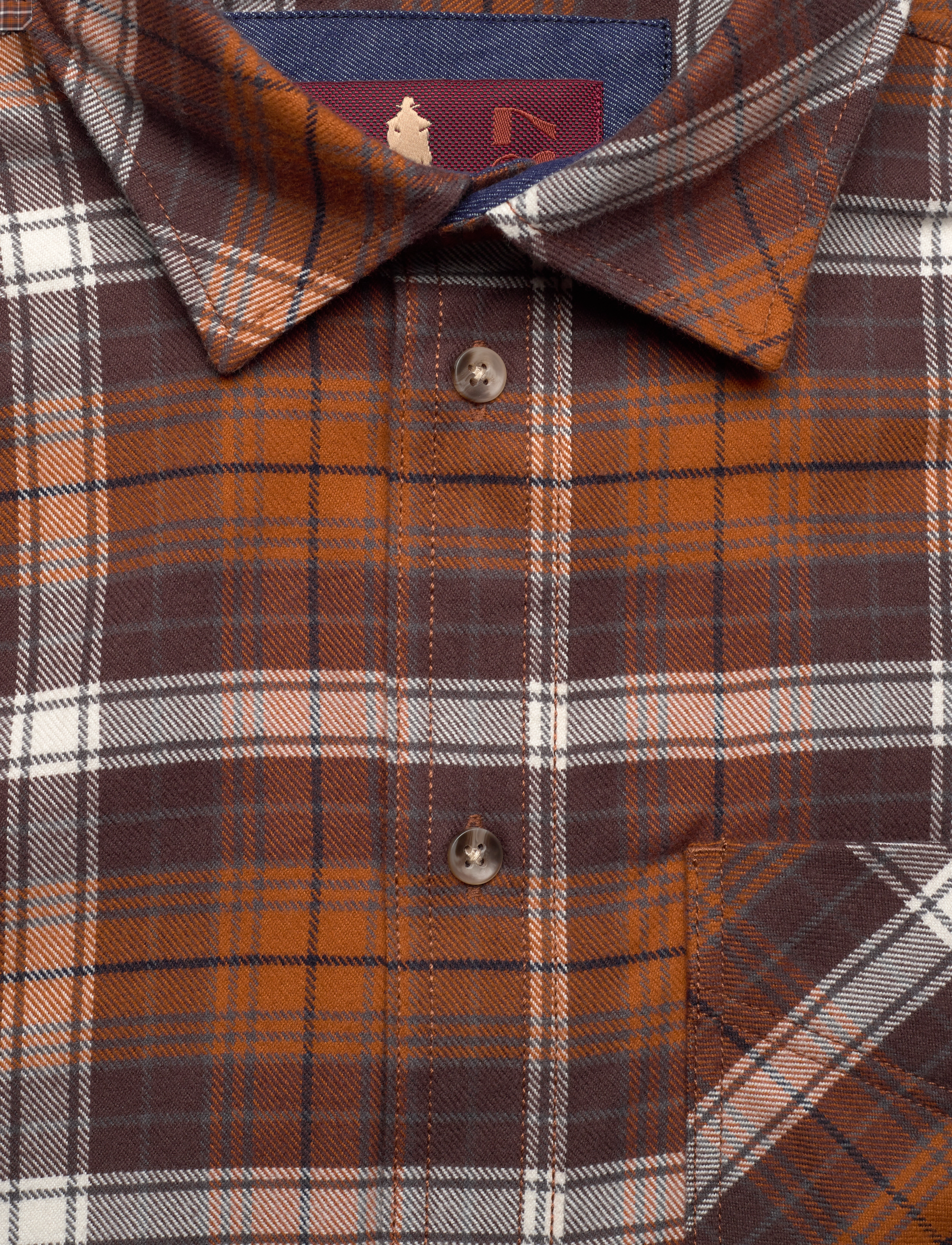 MCS - Ray reg co pe MCS M SHIRT - ternede skjorter - 19-1015tcx bracken - 2