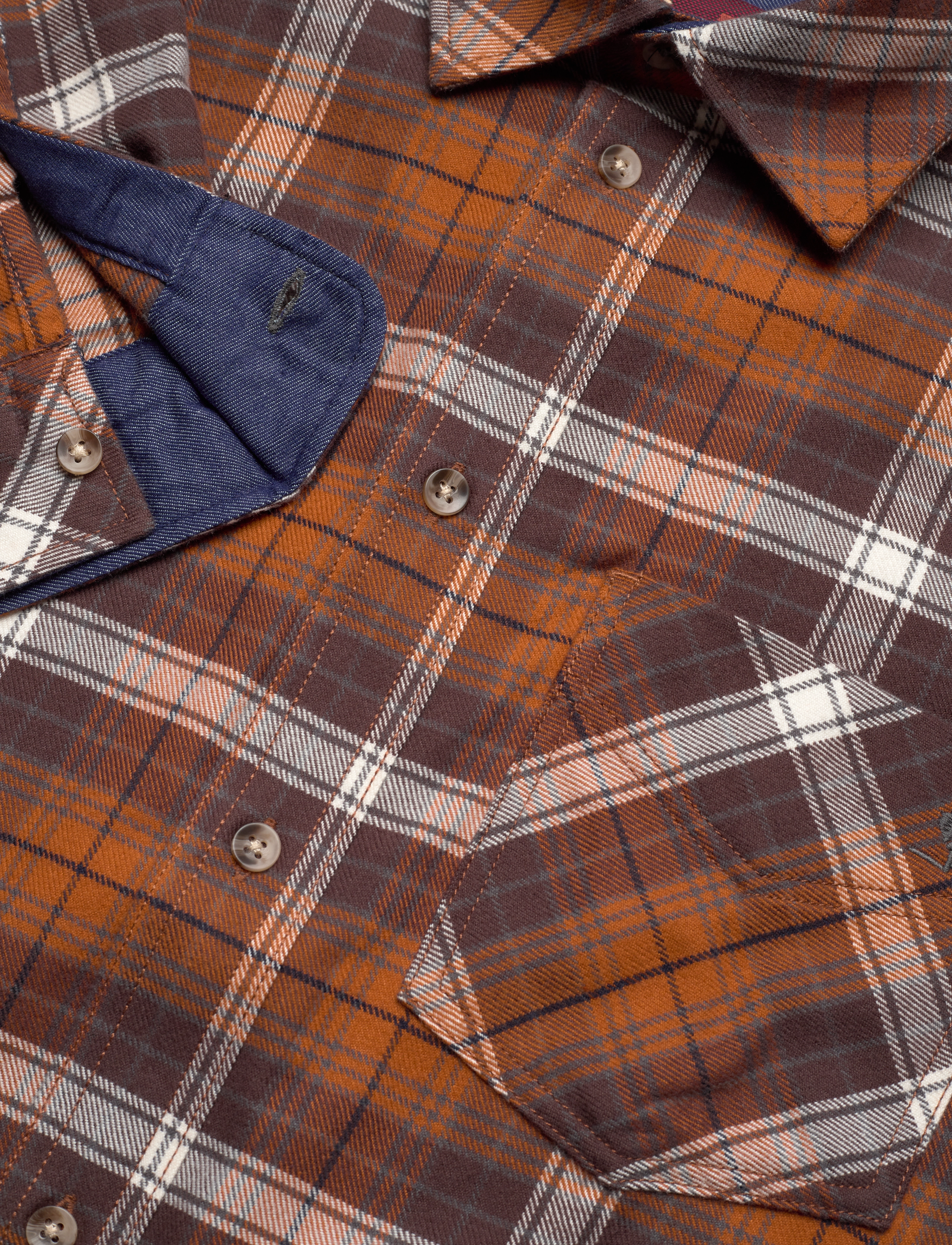 MCS - Ray reg co pe MCS M SHIRT - ternede skjorter - 19-1015tcx bracken - 3