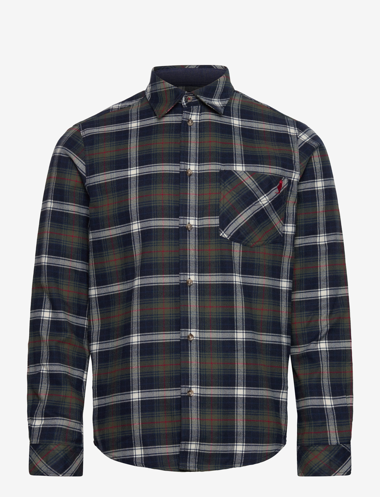 MCS - Ray reg co pe MCS M SHIRT - rutiga skjortor - 19-4020tcx dark sapphire - 0