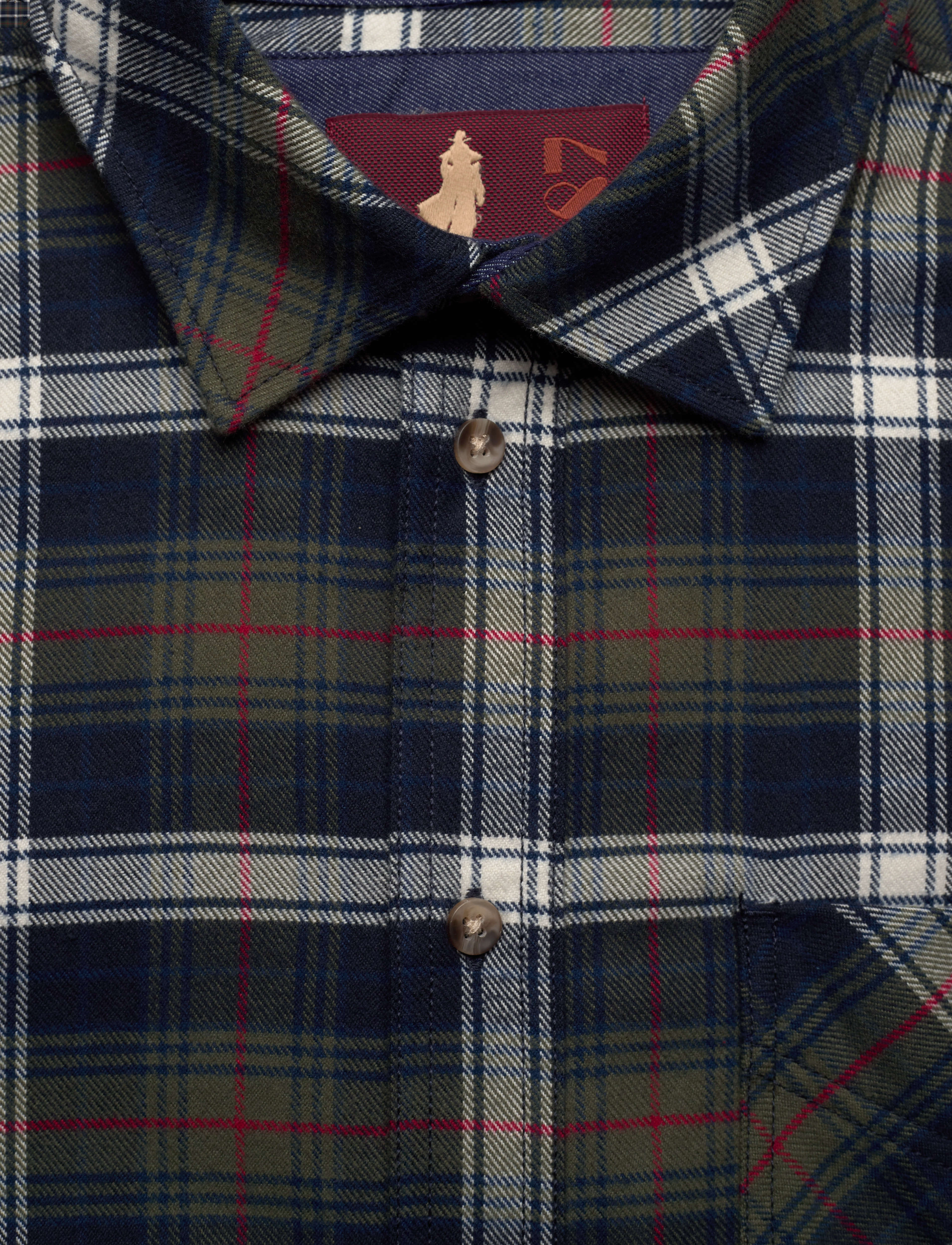 MCS - Ray reg co pe MCS M SHIRT - ruudulised särgid - 19-4020tcx dark sapphire - 2