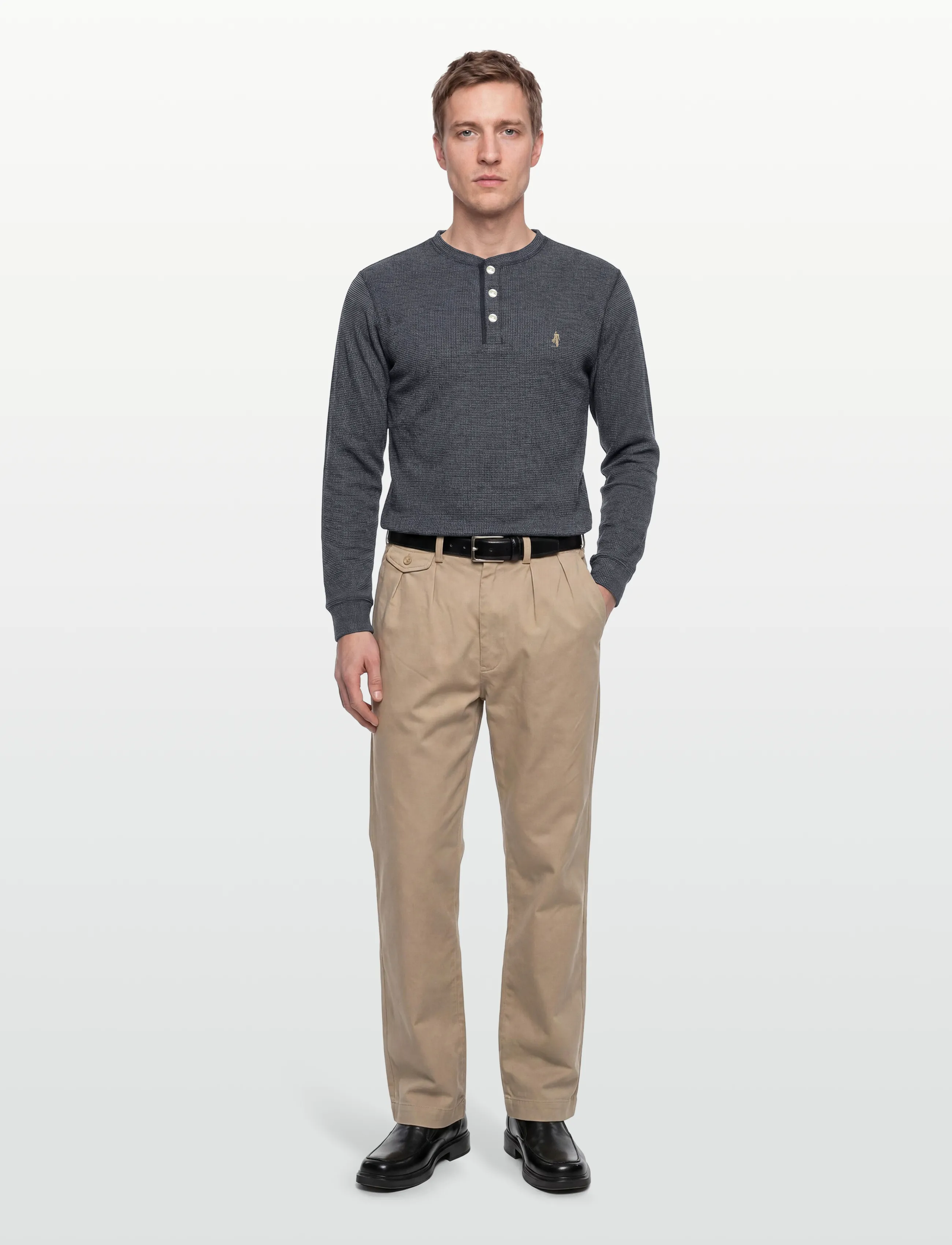 MCS - COLT REG COT WAF MCS M TEE LS - geweven polo's - dark sapphire - 0