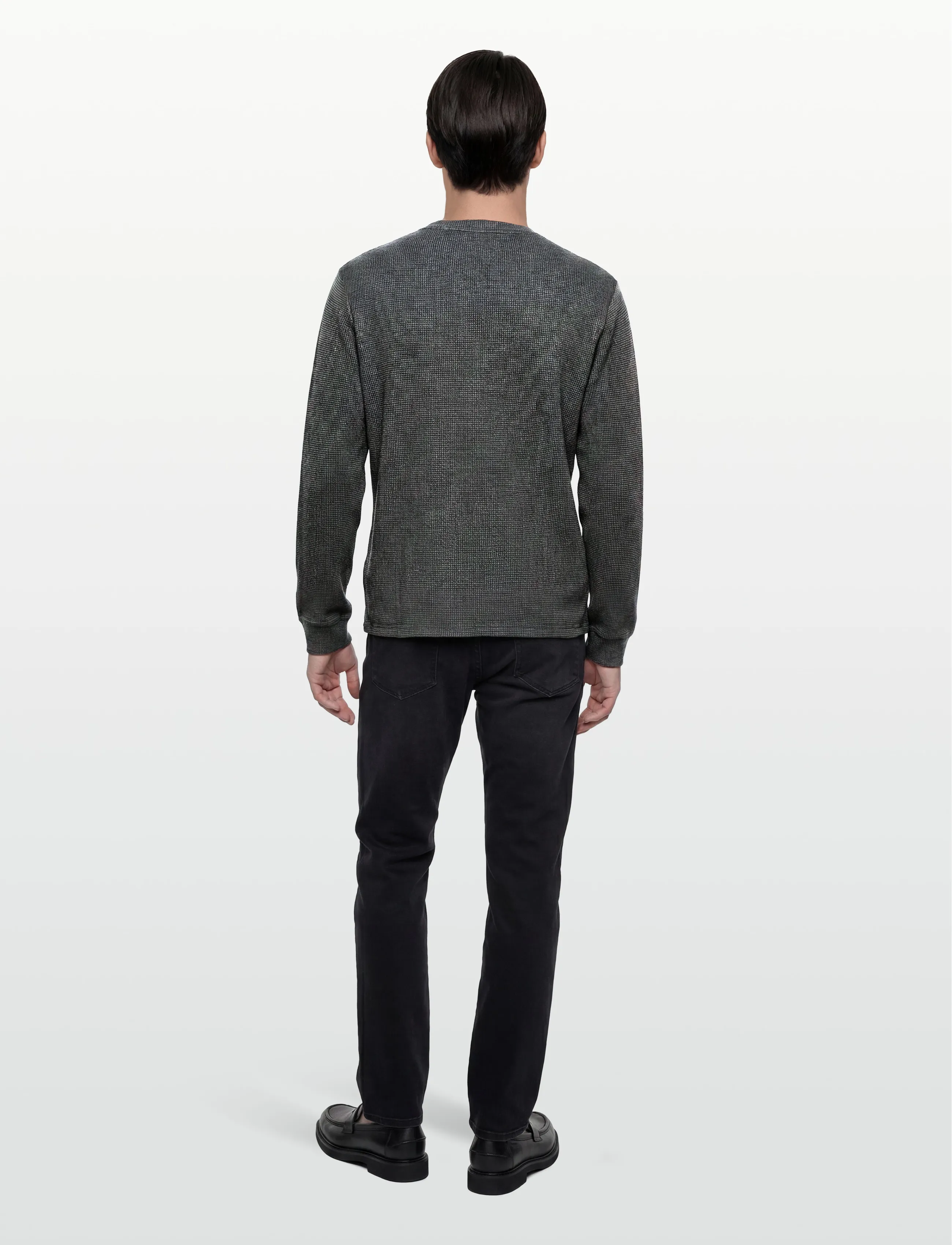 MCS - COLT REG COT WAF MCS M TEE LS - polostrik - dark shadow - 4