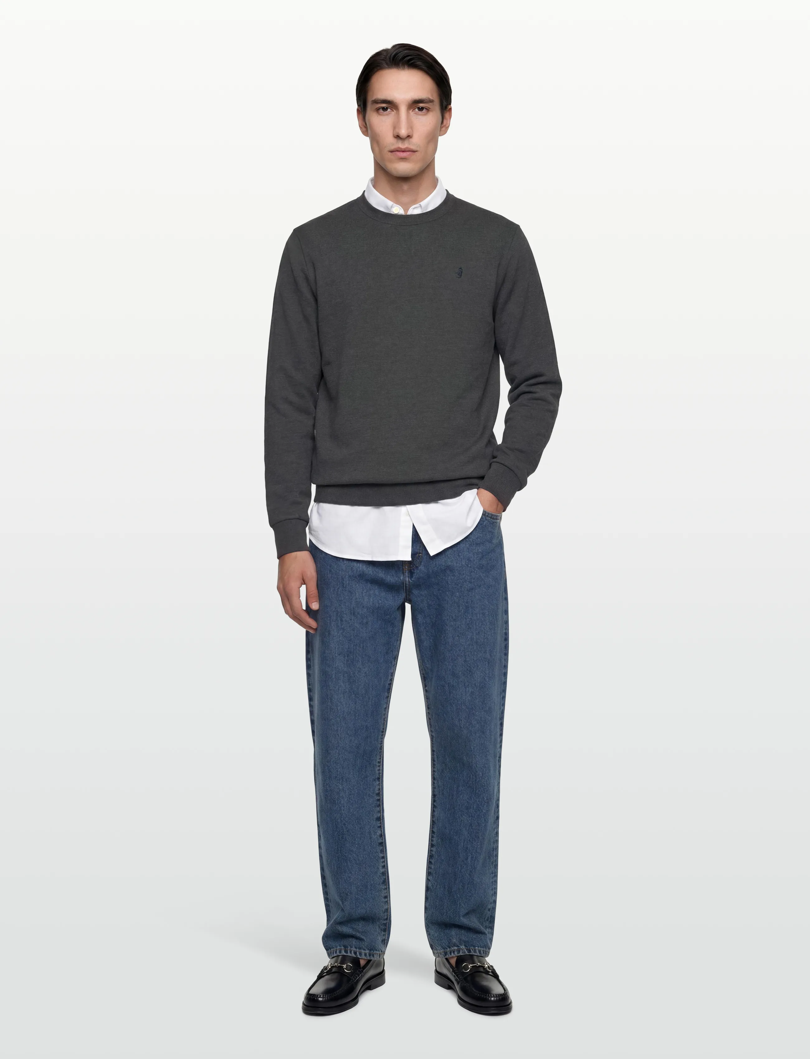 MCS - SKYLER REG CW COT MCS M SWEAT - sweatshirts - dark greymÉlange - 0