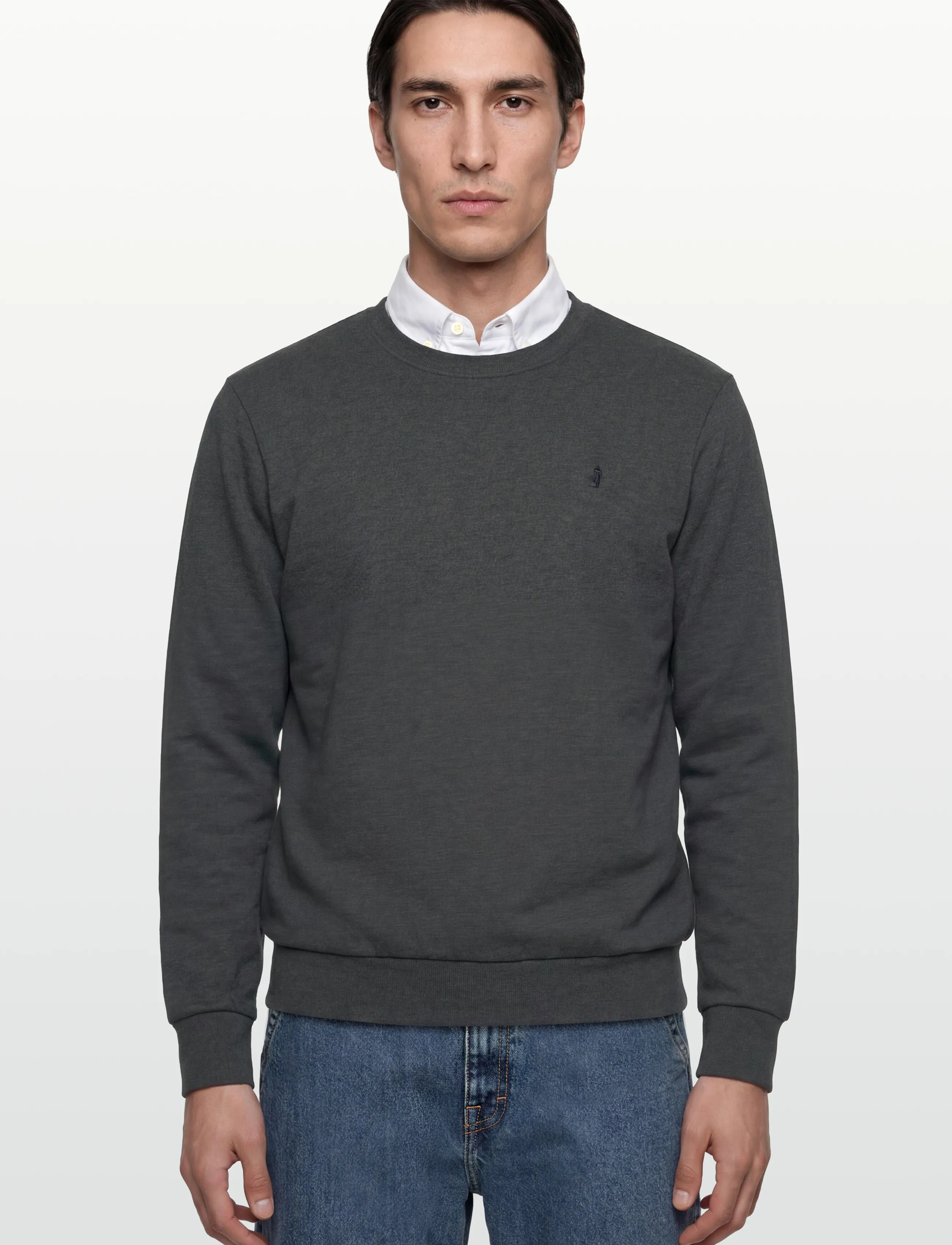 MCS - SKYLER REG CW COT MCS M SWEAT - sweatshirts - dark greymÉlange - 3