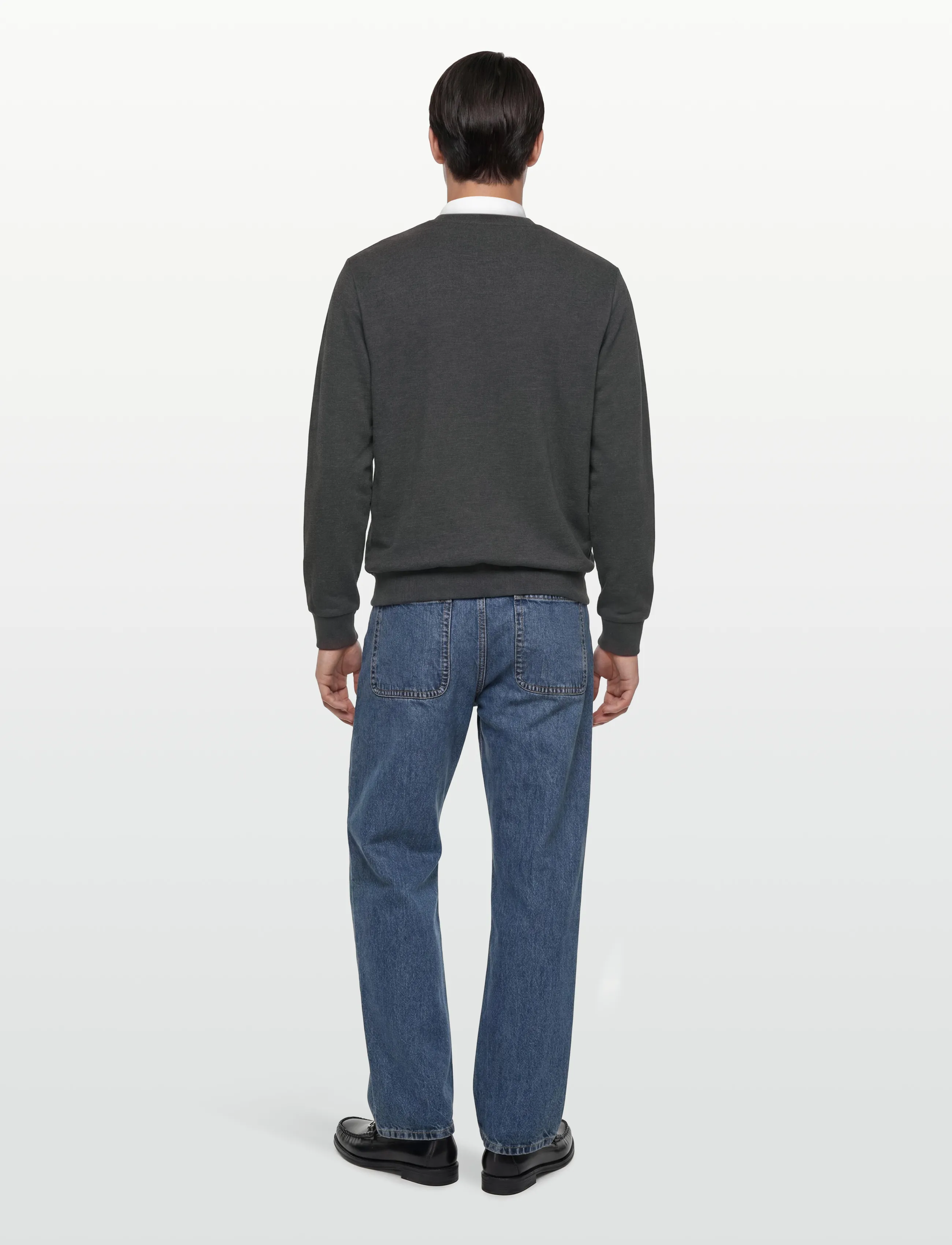 MCS - SKYLER REG CW COT MCS M SWEAT - sweatshirts - dark greymÉlange - 4