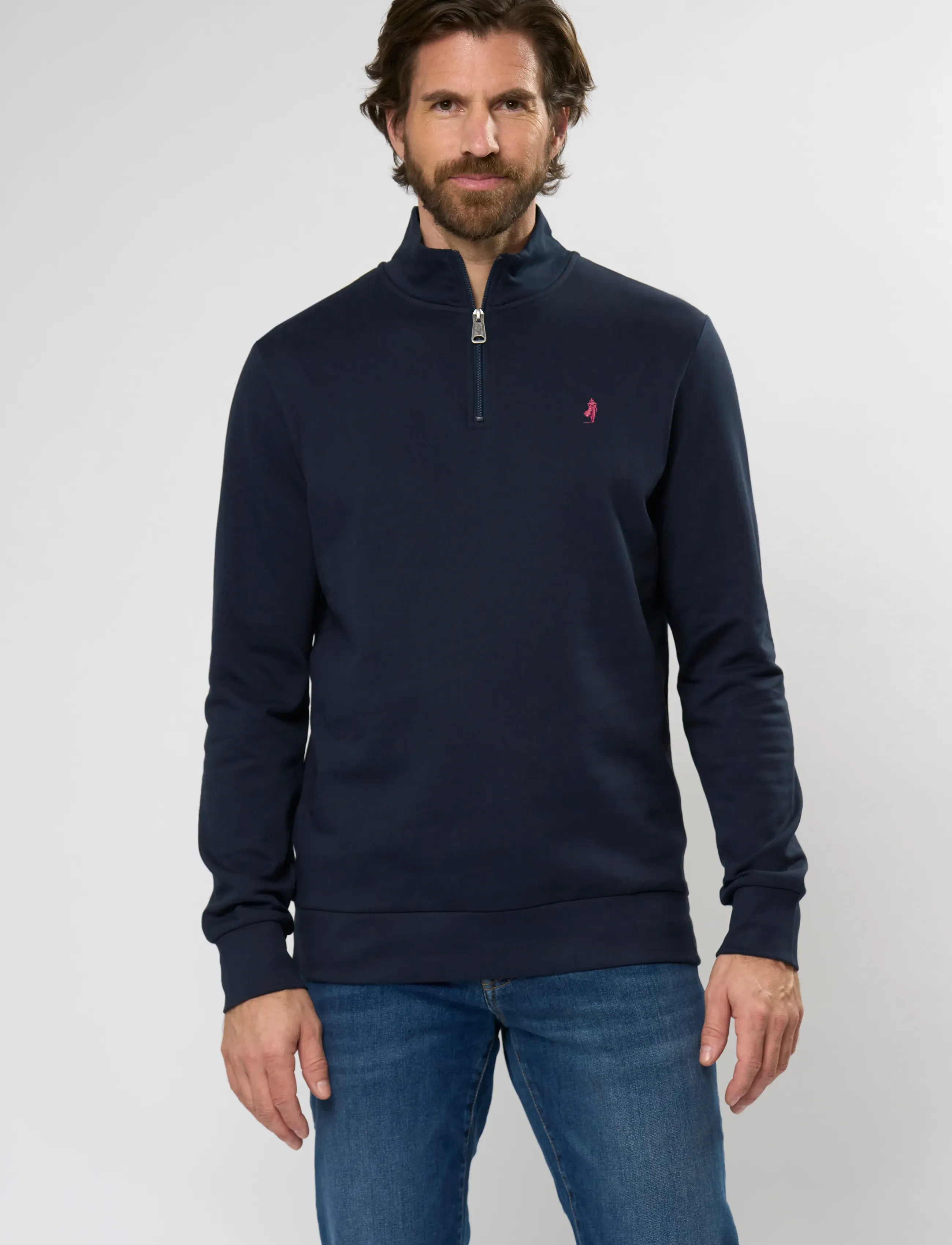 MCS CLEMENT REG HZ COT MCS M SWEAT - Kläder - DARK SAPPHIRE / navy