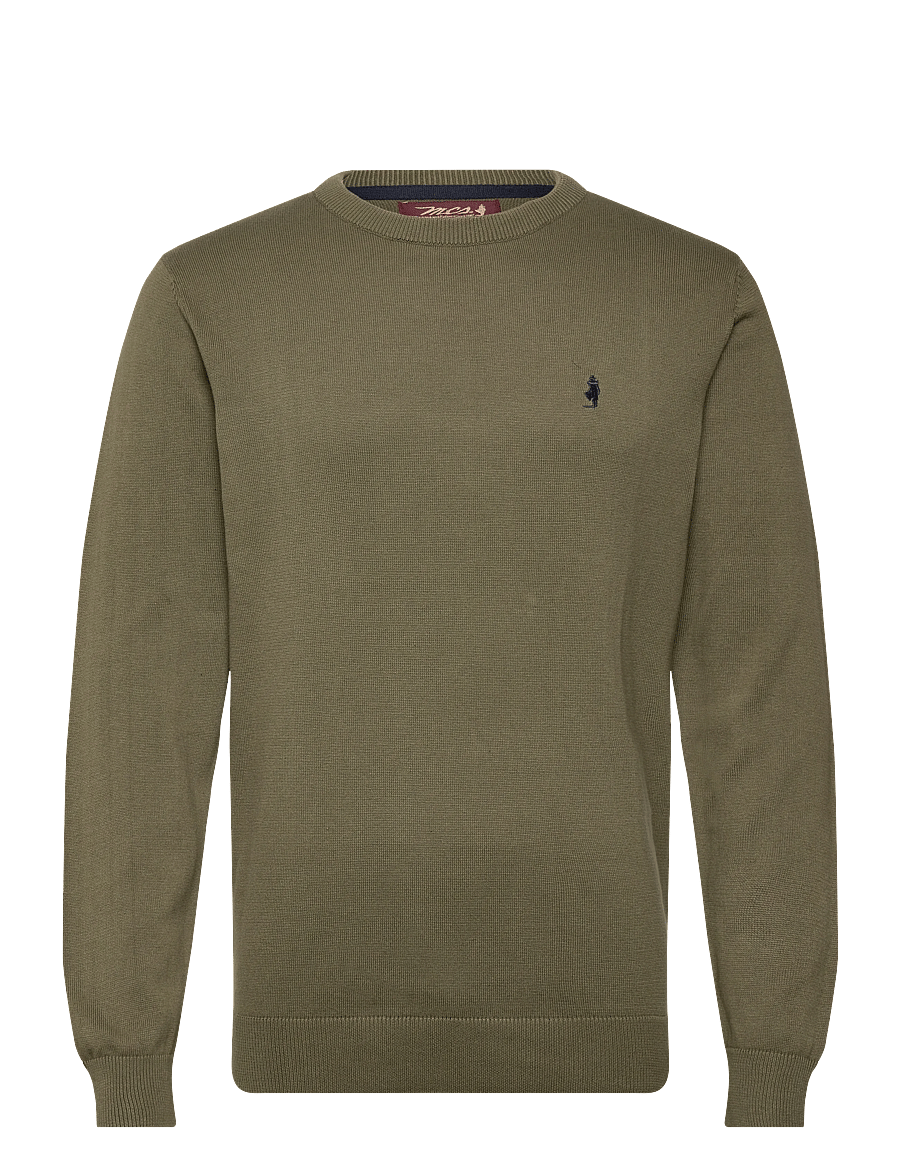 MCS - ELLISON REG CW COT MCS M KNIT - rundhals - beetle - 0