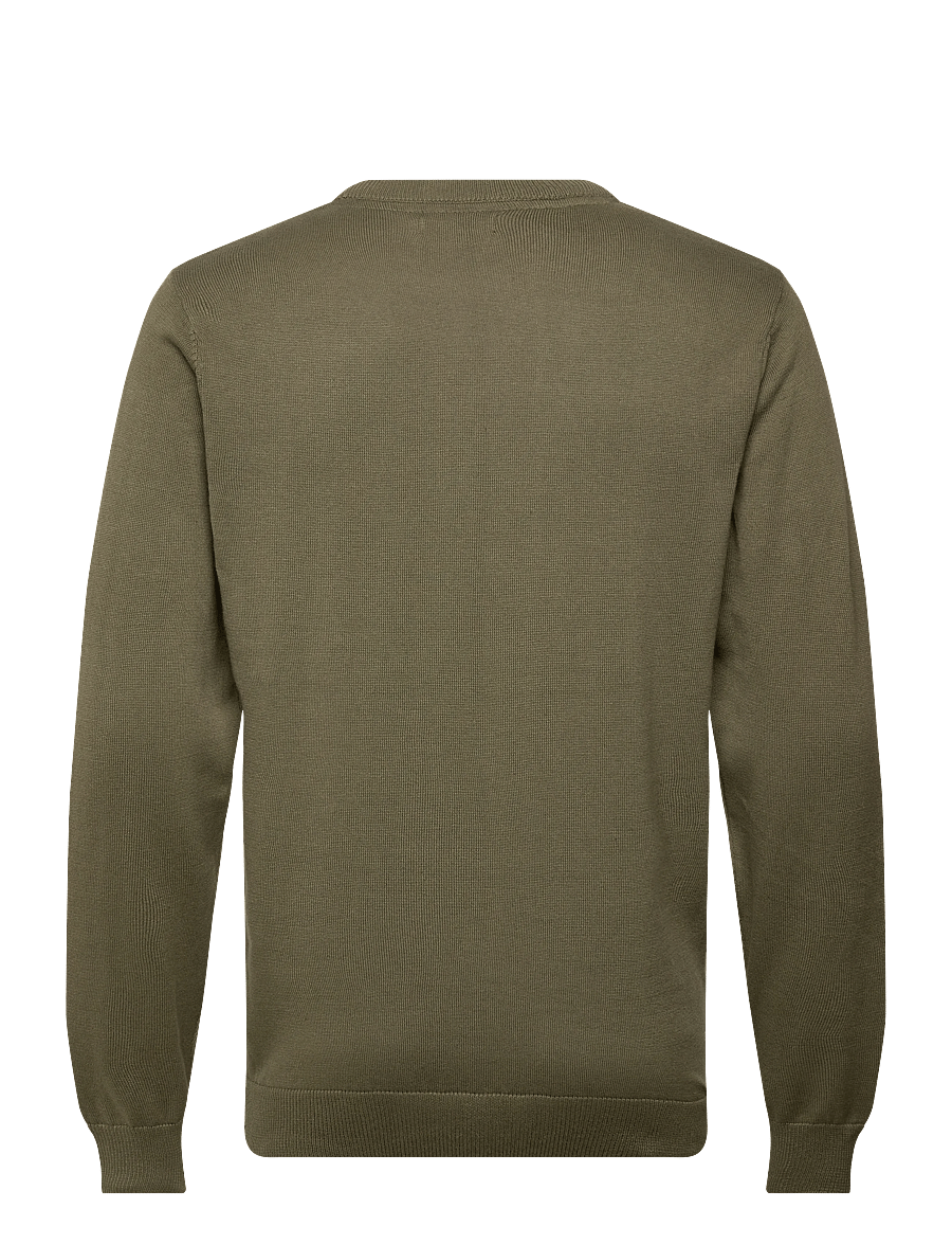 MCS - ELLISON REG CW COT MCS M KNIT - rundhals - beetle - 1
