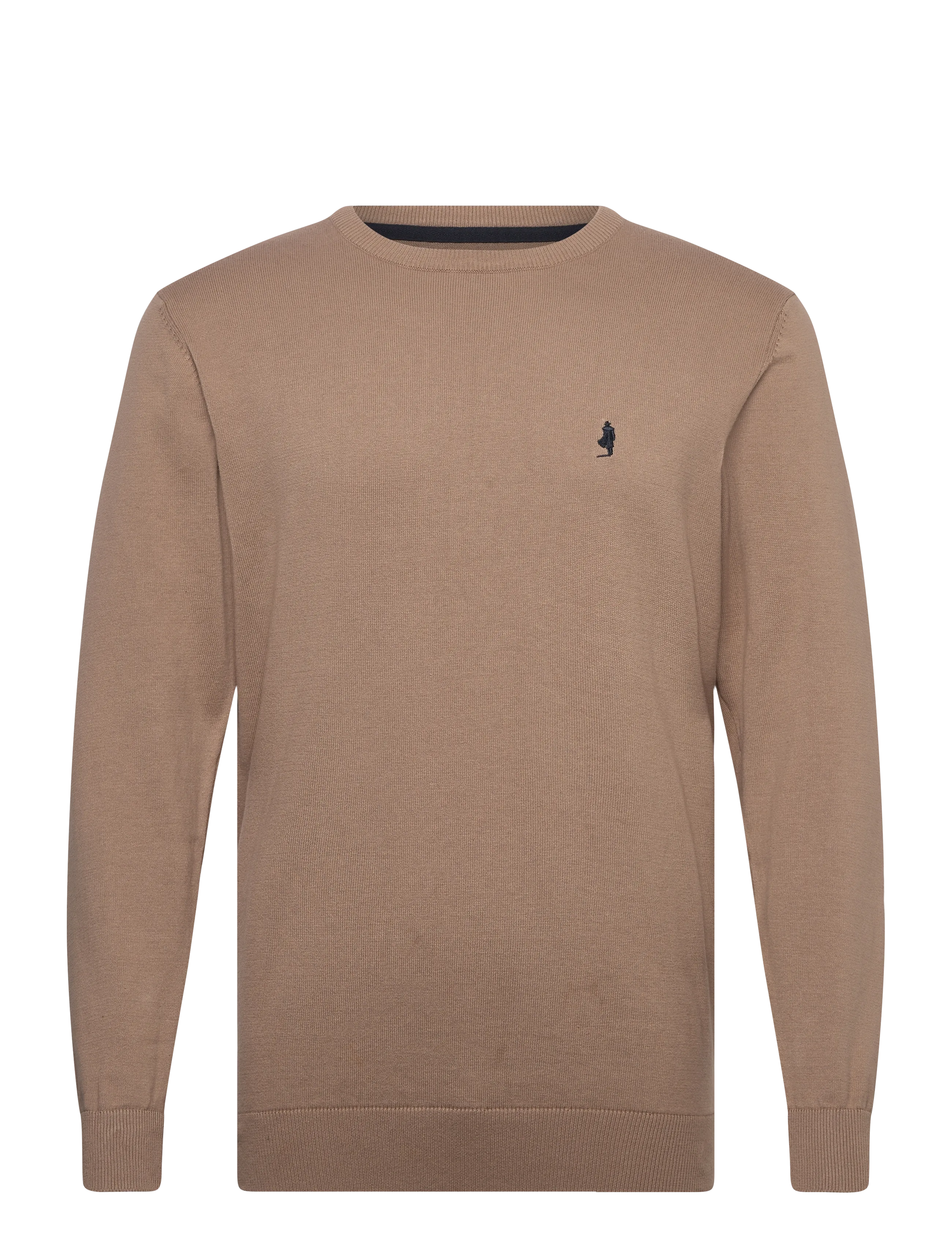 MCS ELLISON REG CW COT MCS M KNIT - Tøj - SILVER MINK / brown