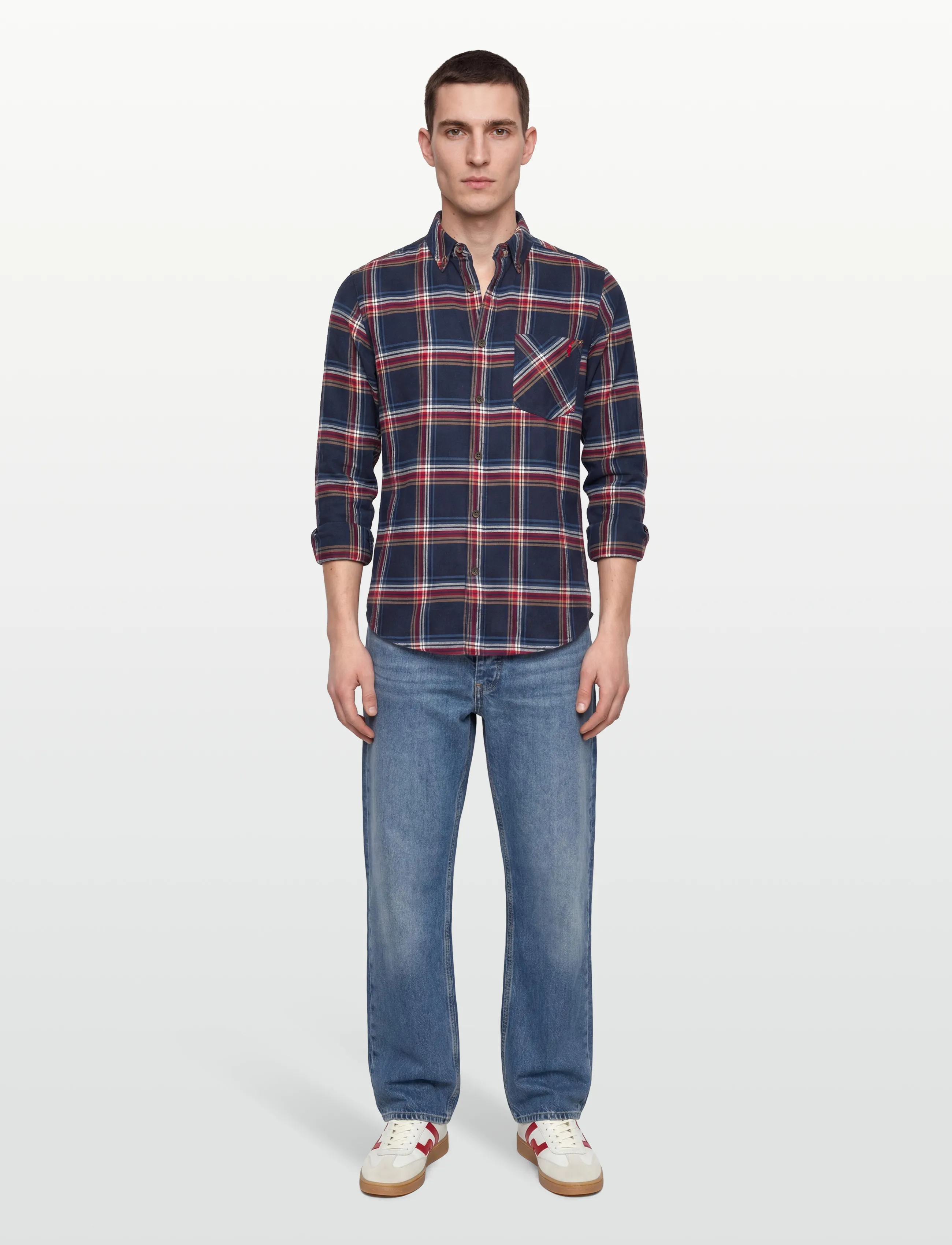 MCS - FRANCK REG COT PE MCS M SHIRT - casual hemden - dark sapphire - 0