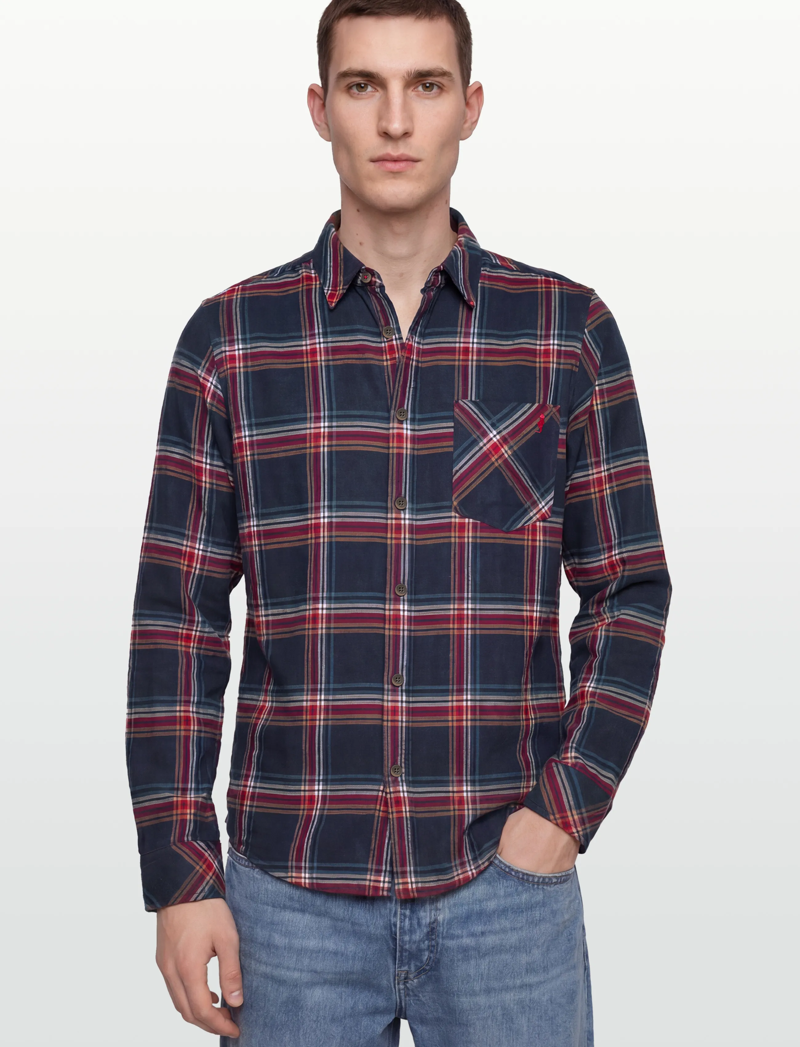MCS - FRANCK REG COT PE MCS M SHIRT - casual hemden - dark sapphire - 3