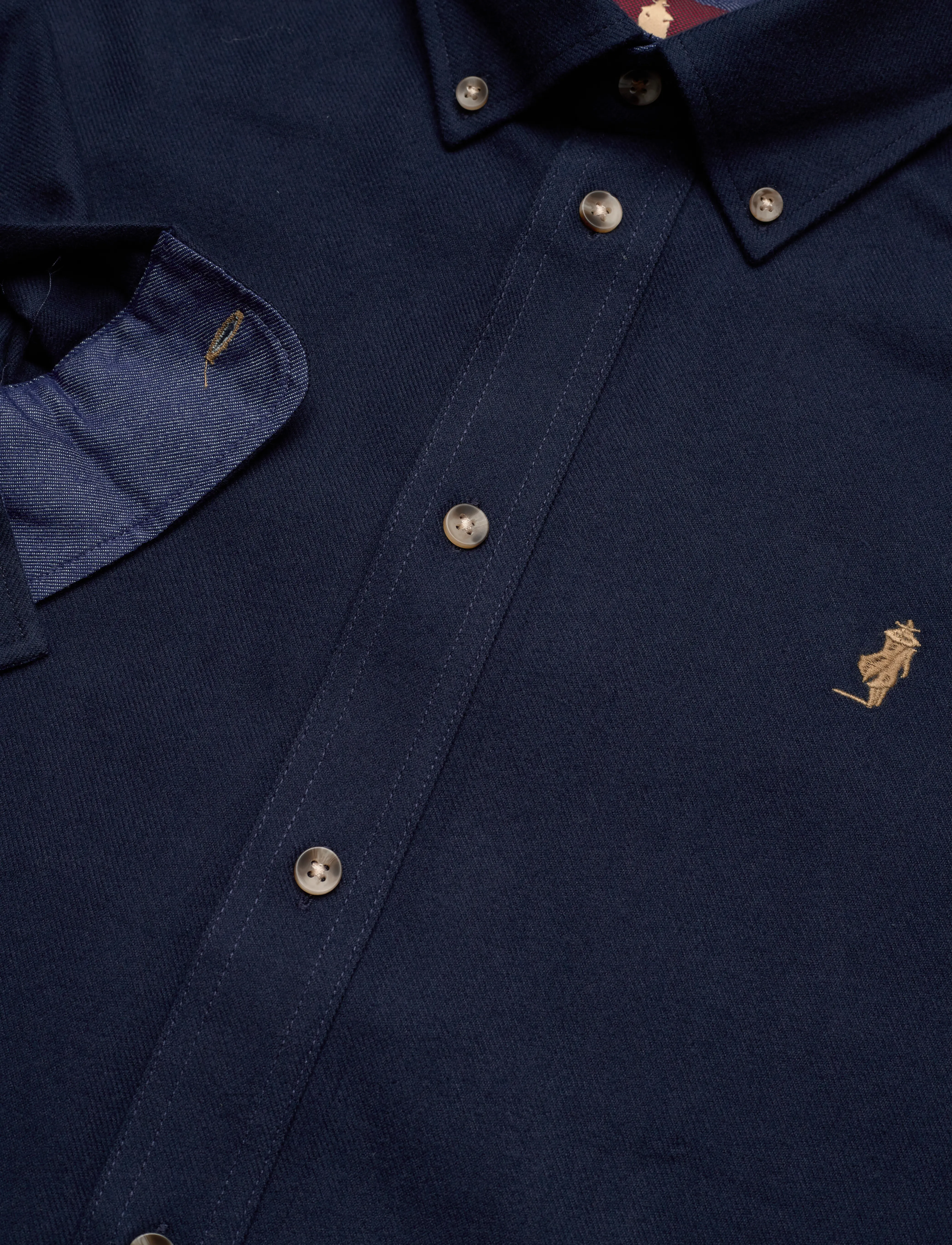 MCS - TOM REG COT PE MCS M SHIRT - fløjlsskjorter - 19-4020tcx dark sapphire - 3