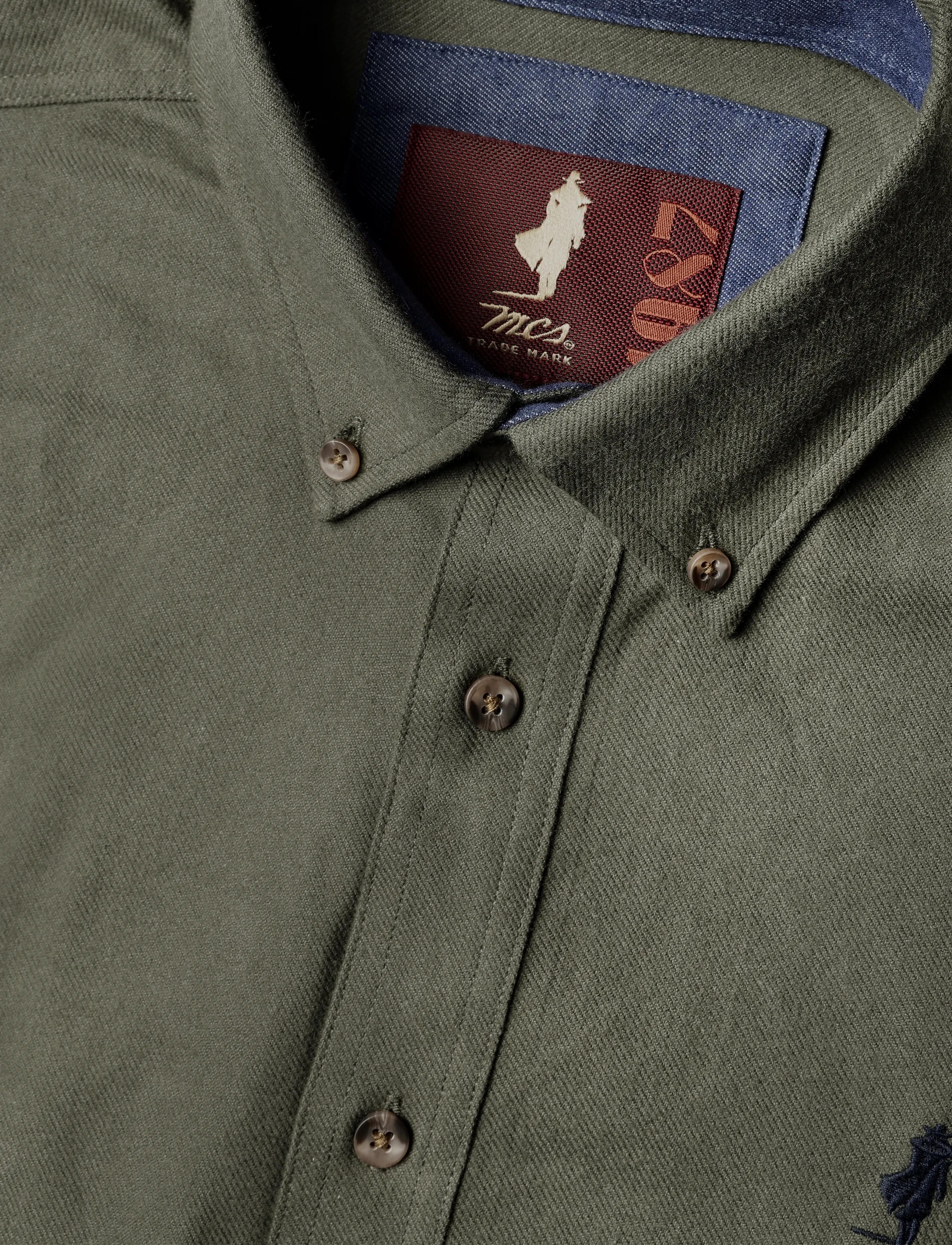 MCS - TOM REG COT PE MCS M SHIRT - cordhemden - beetle - 2