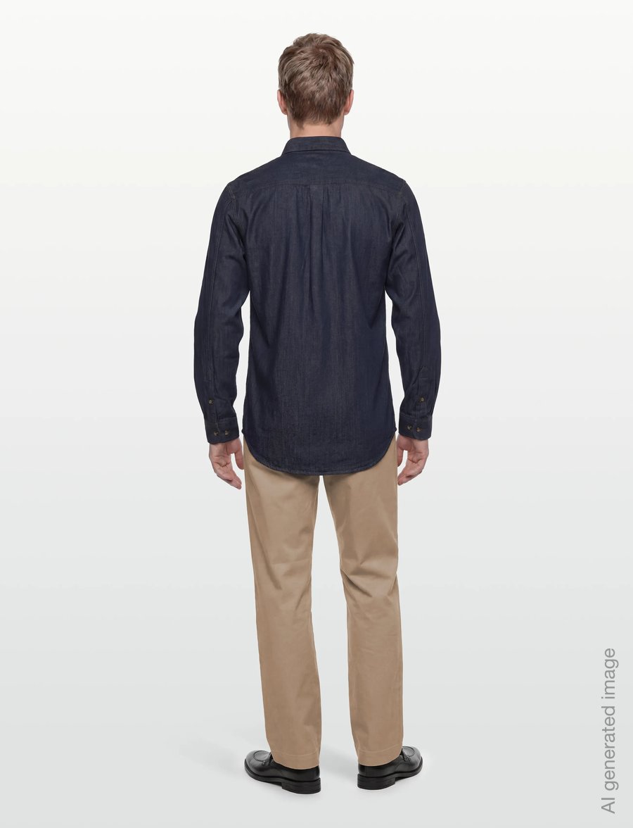 MCS - TIM REG COT MCS M SHIRT - jeanshemden - dark denim - 4