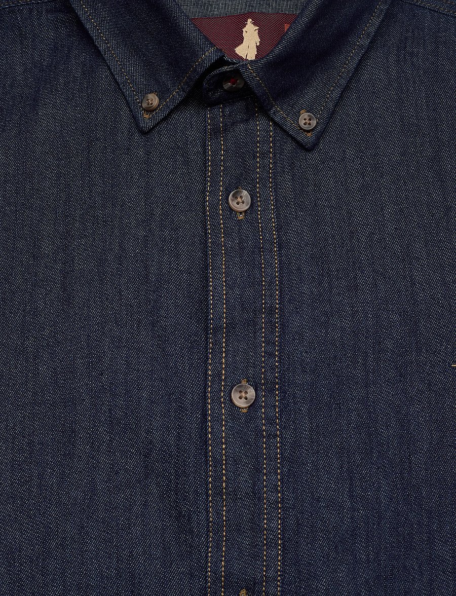 MCS - TIM REG COT MCS M SHIRT - jeanshemden - dark denim - 5