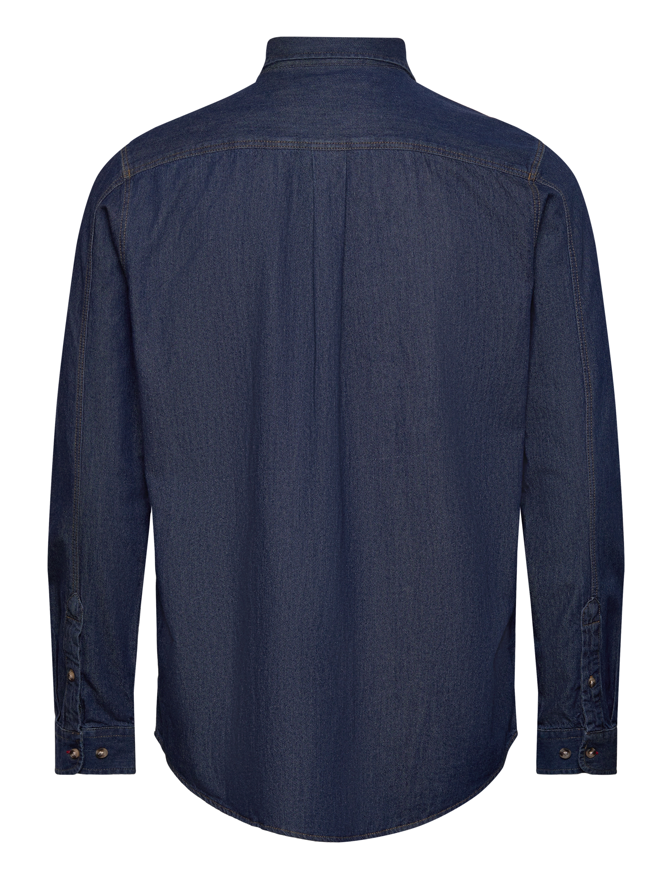 MCS - TIM REG COT MCS M SHIRT - denimowe koszulki - denim - 1