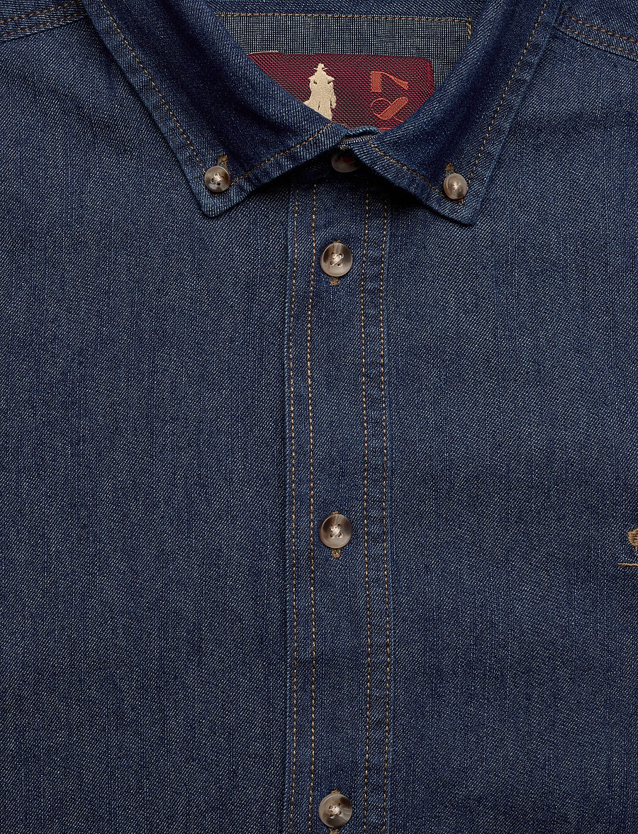 MCS - TIM REG COT MCS M SHIRT - denimskjorter - denim - 2