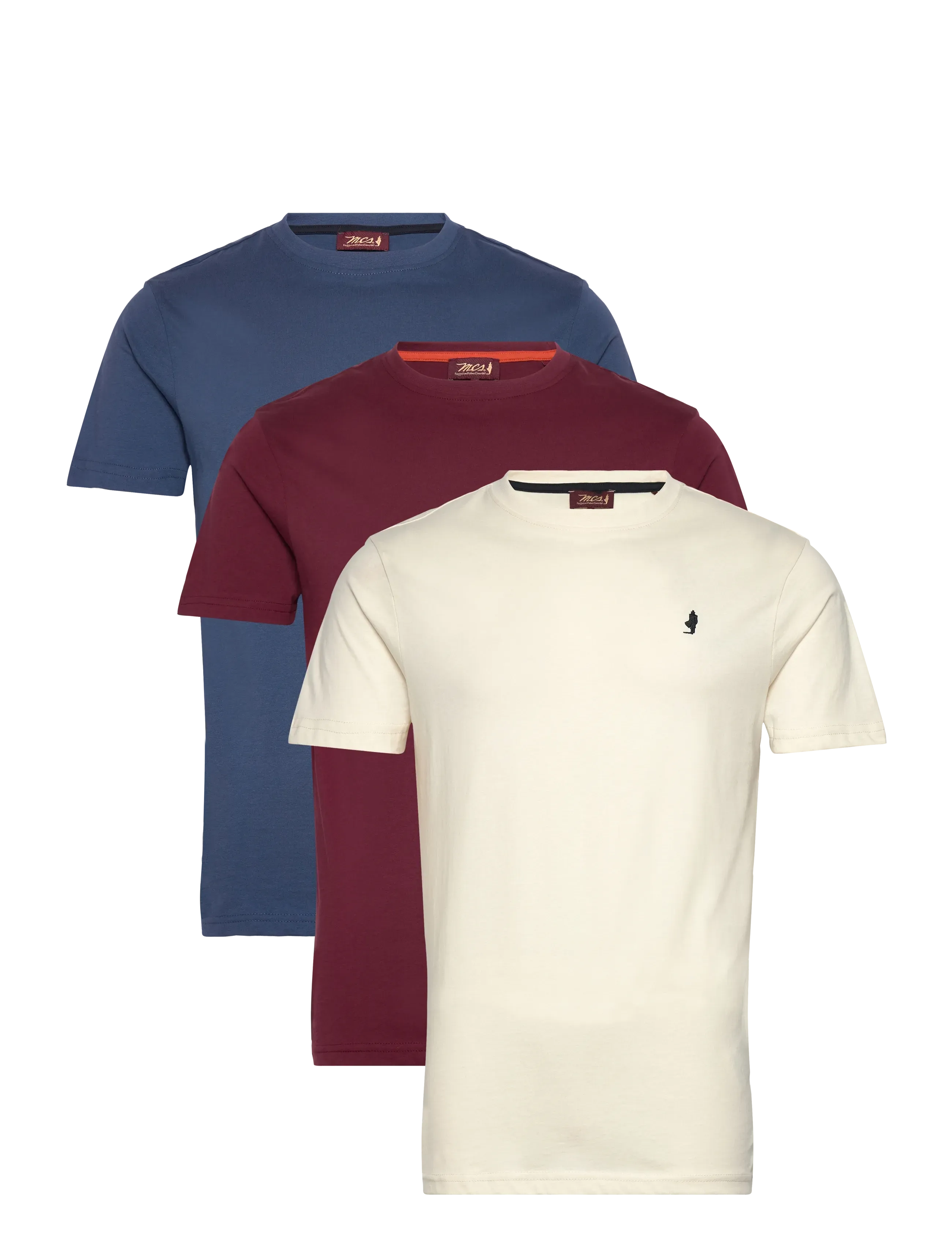 MCS OHIO REG COT 3PK MCS M TEE - Riided - ZINFANDEL/ENSIGNBLUE/JETSTREAM / multi