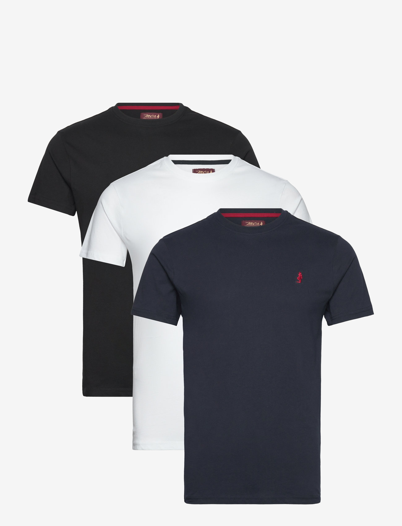 MCS - OHIO REG COT 3PK MCS M TEE - sügisesed riided - tap shoe/bright white/dark sap - 0