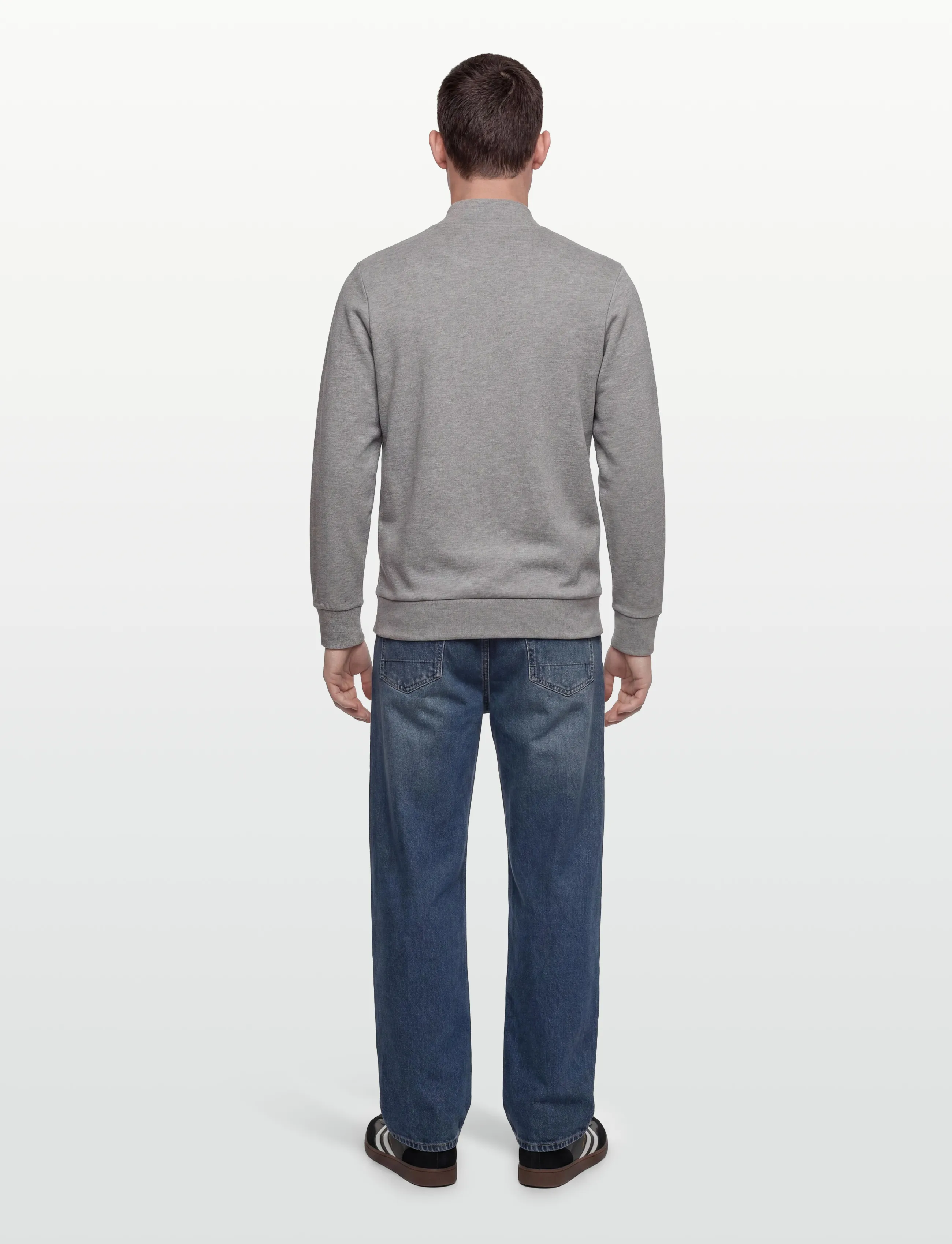 MCS - JONES REG FZ COT MCS M SW - sweatshirts - grey mÉlange - 4