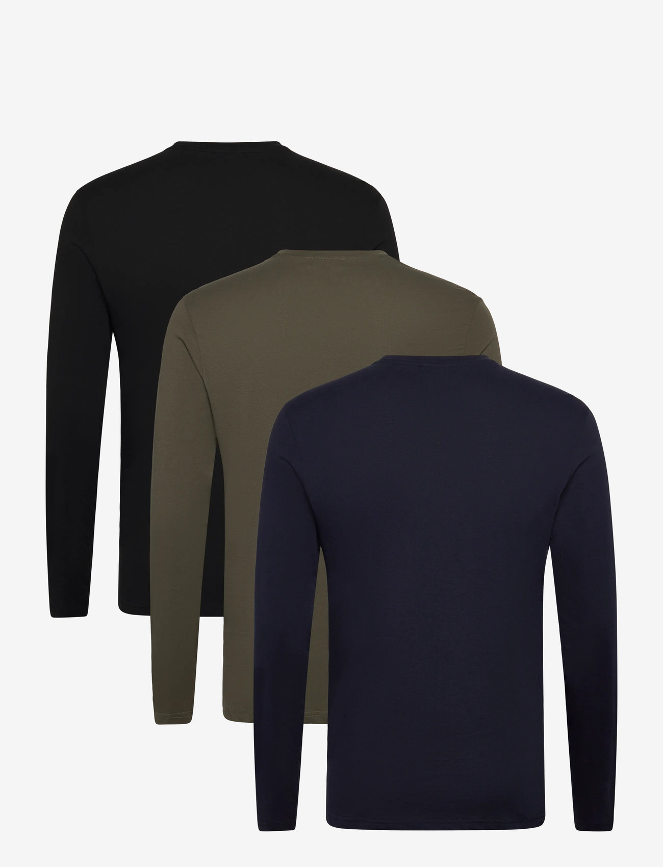 MCS - JACK REG LS 3PK MCS M TEE - höstkläder - darksapphire/beetle/tap shoe - 1