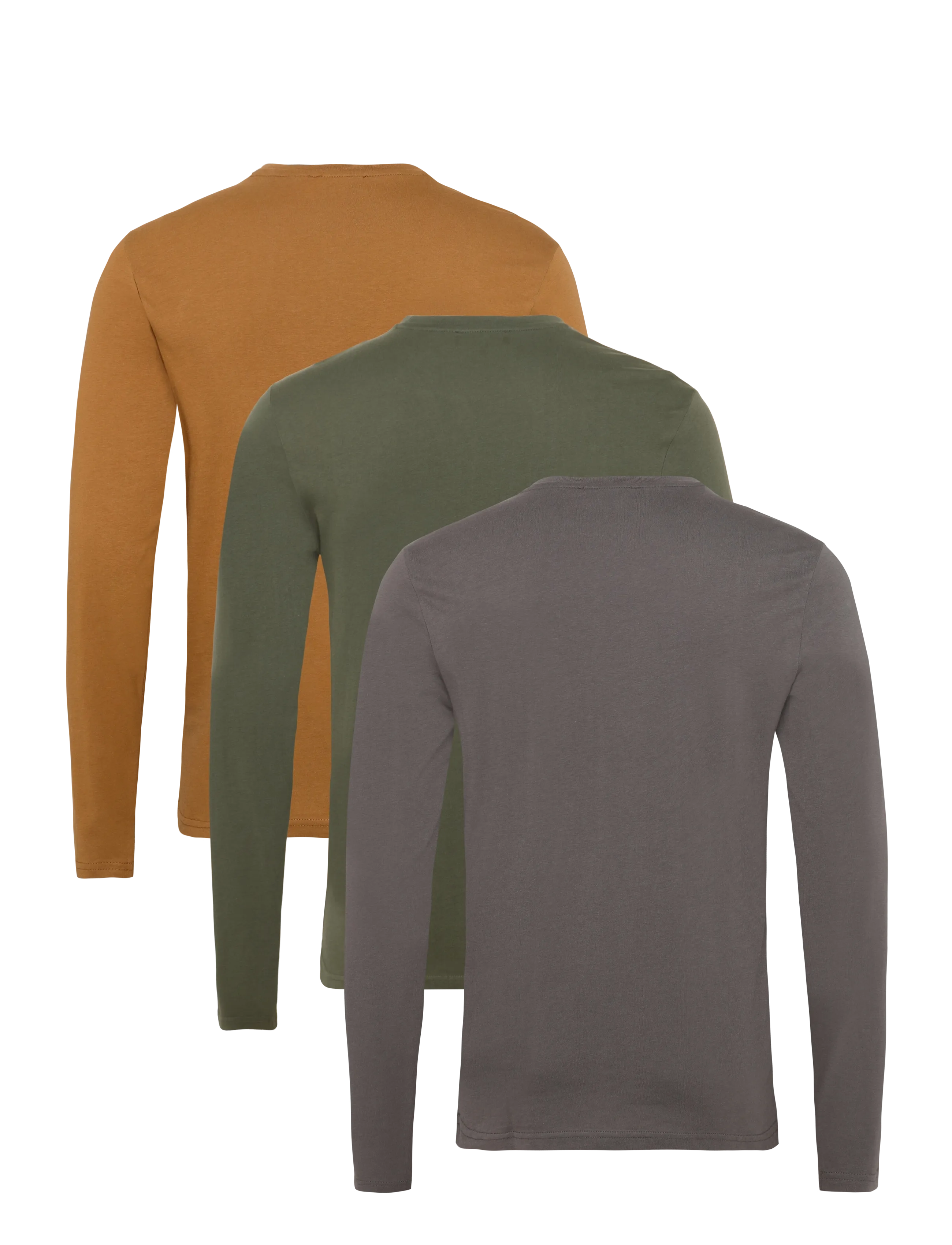MCS - JACK REG LS 3PK MCS M TEE - sügisesed riided - irongate/otter/beetle - 1
