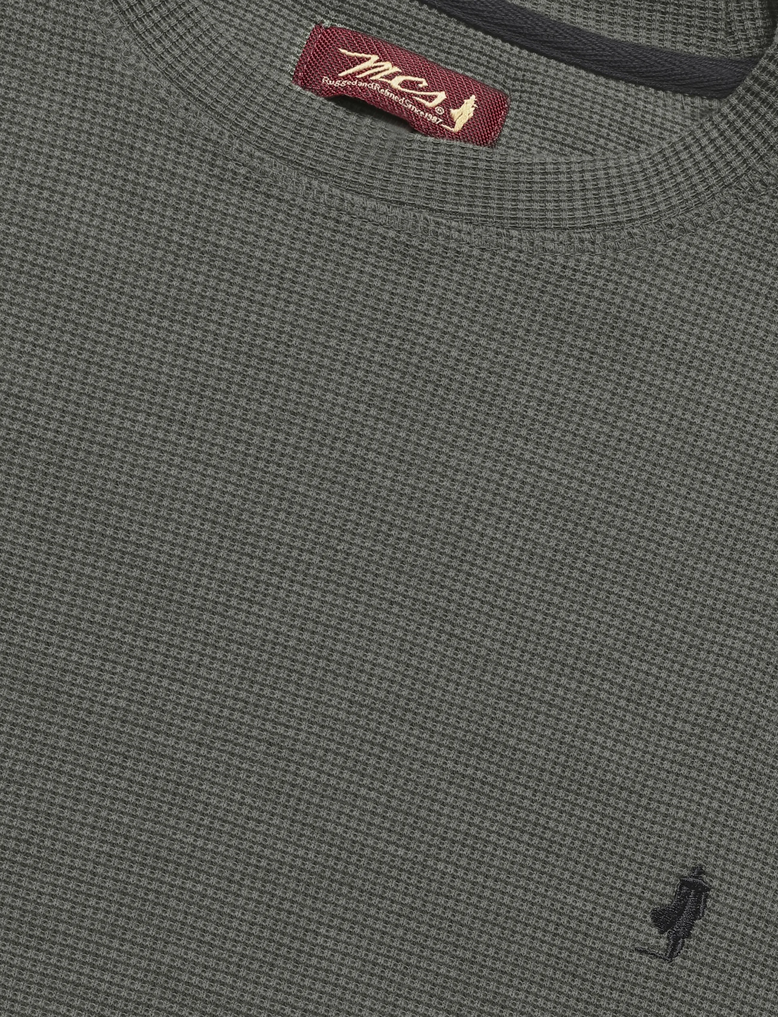 MCS - DRAKE REG COT WAF LS MCS M TEE - t-shirts - beetle - 5