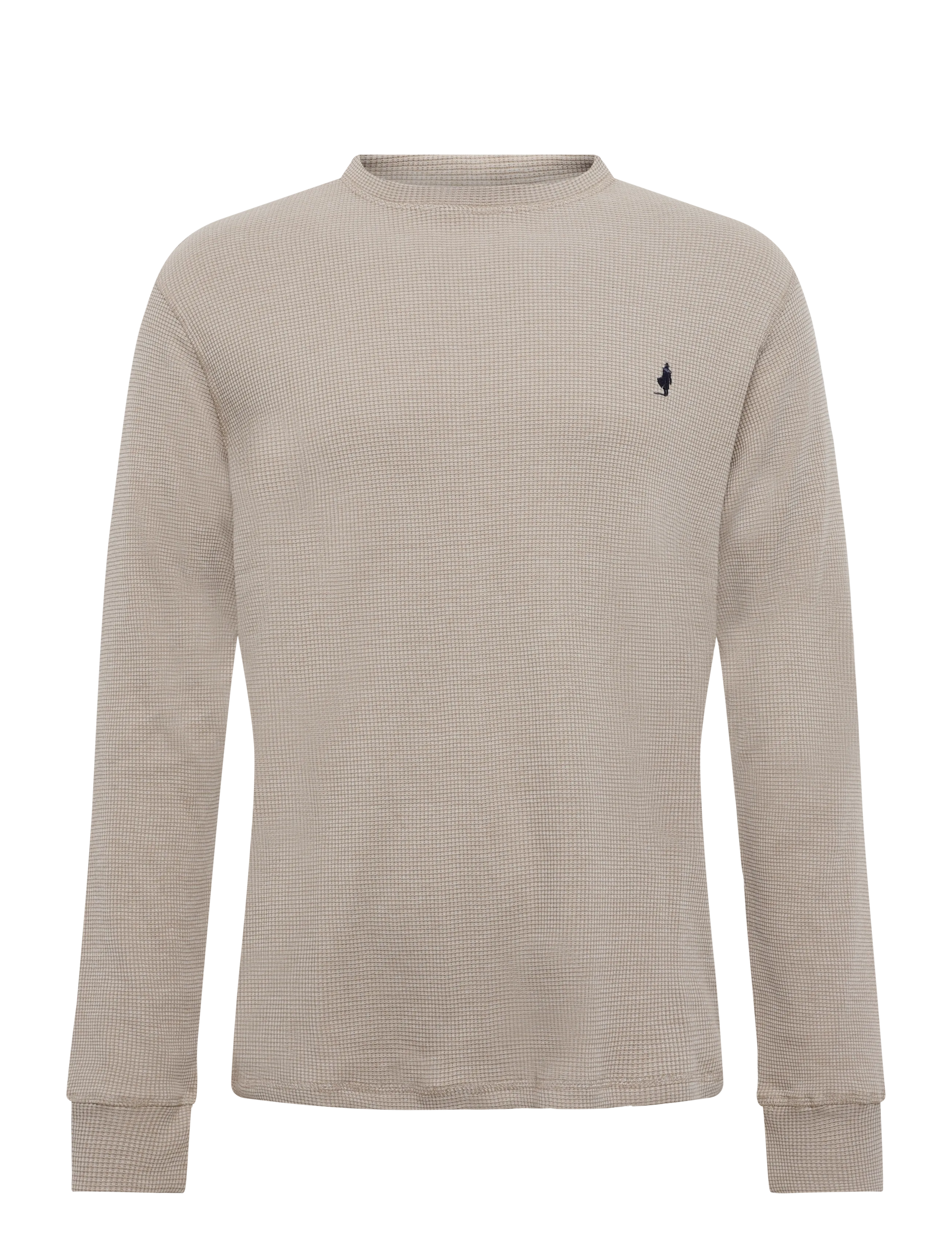 MCS DRAKE REG COT WAF LS MCS M TEE - T-shirts - SILVER MINK / grey