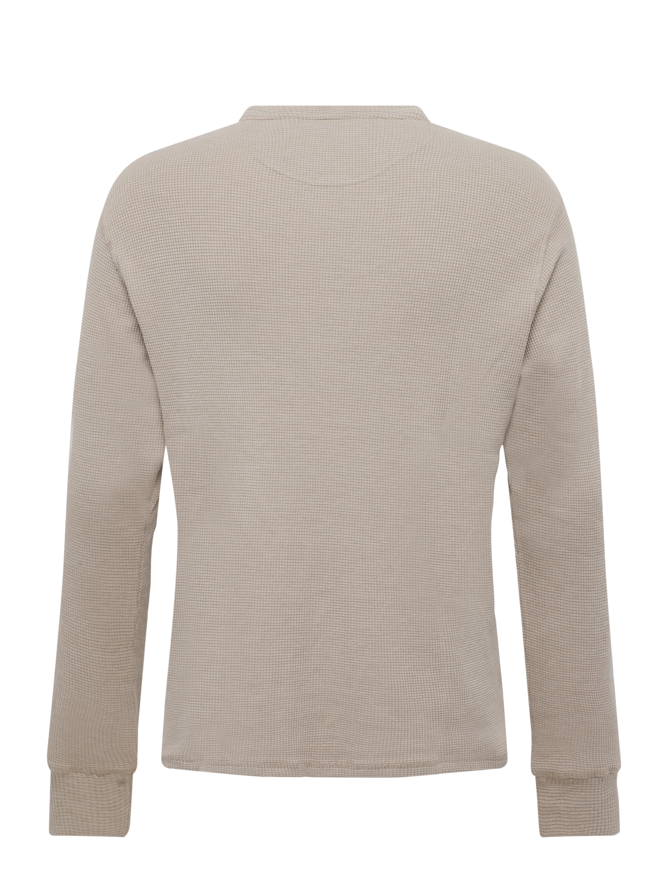 MCS - DRAKE REG COT WAF LS MCS M TEE - t-shirts - silver mink - 1