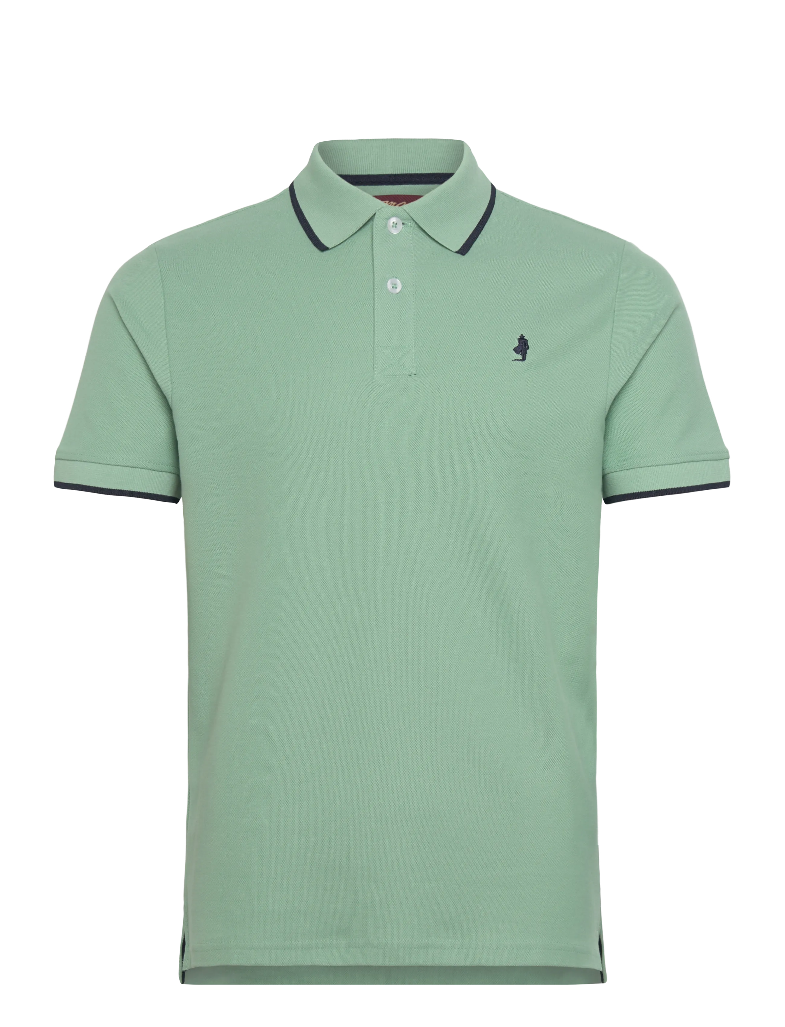 MCS RIVER REG COT PQ MCS M POLO - Tøj - 16-5907TCX GRANITE GREEN / white