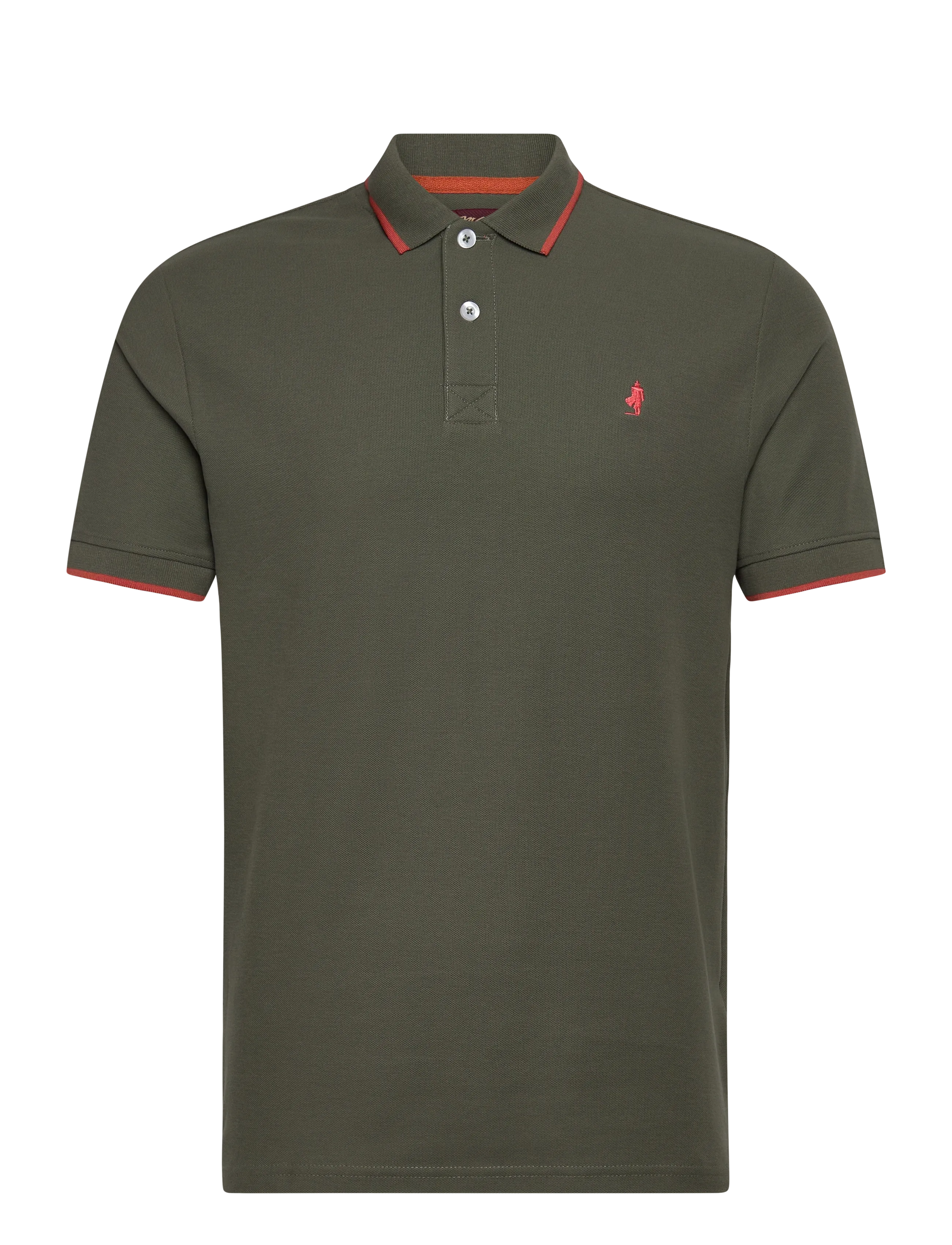 MCS River Reg Cot Pq Mcs M Polo Khaki - S - Herren