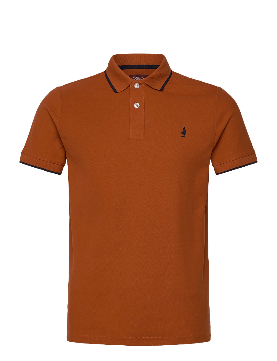 MCS - RIVER REG COT PQ MCS M POLO - knitted polos - bombay brown - 0