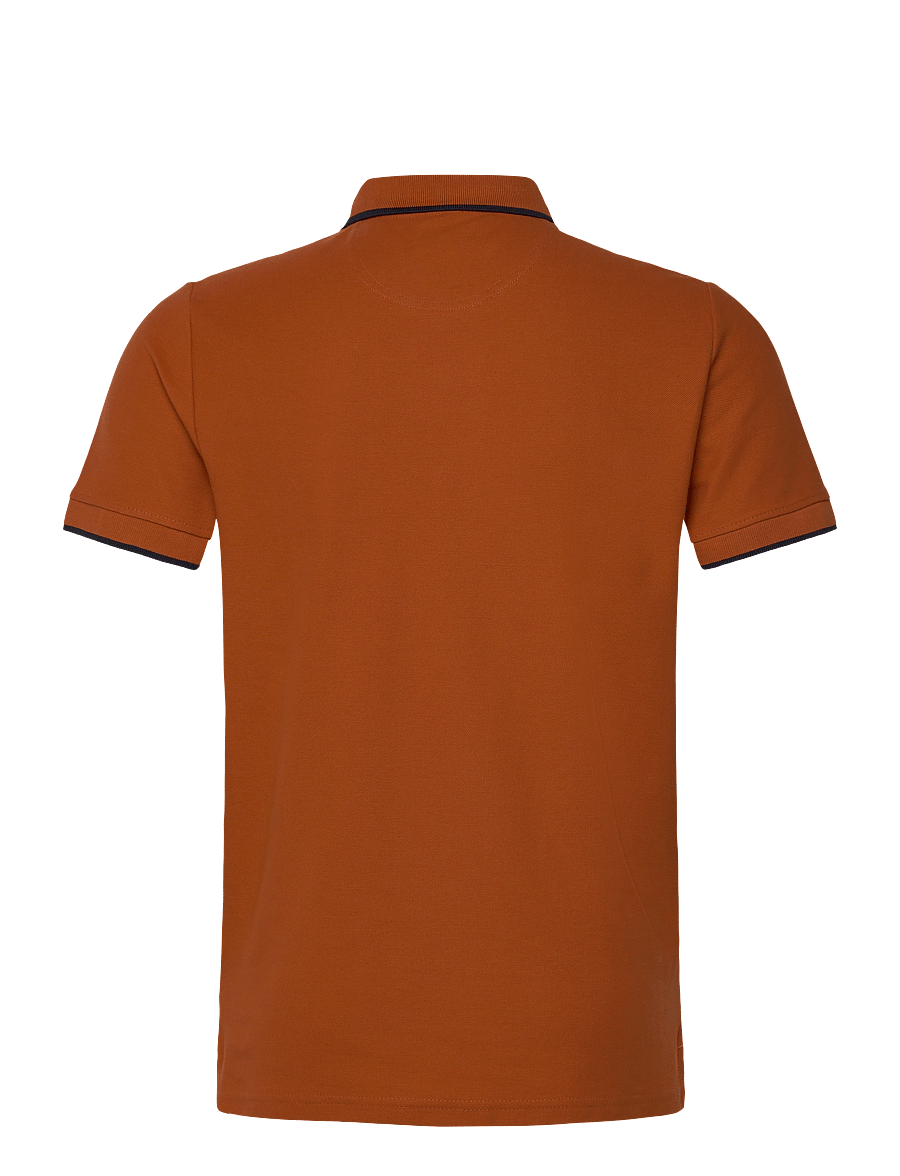 MCS - RIVER REG COT PQ MCS M POLO - knitted polos - bombay brown - 1