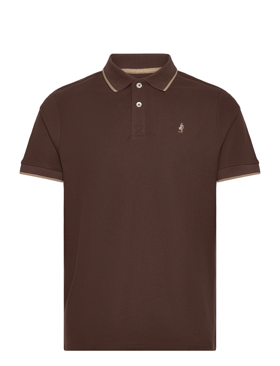 MCS - RIVER REG COT PQ MCS M POLO - knitted polos - bracken - 1
