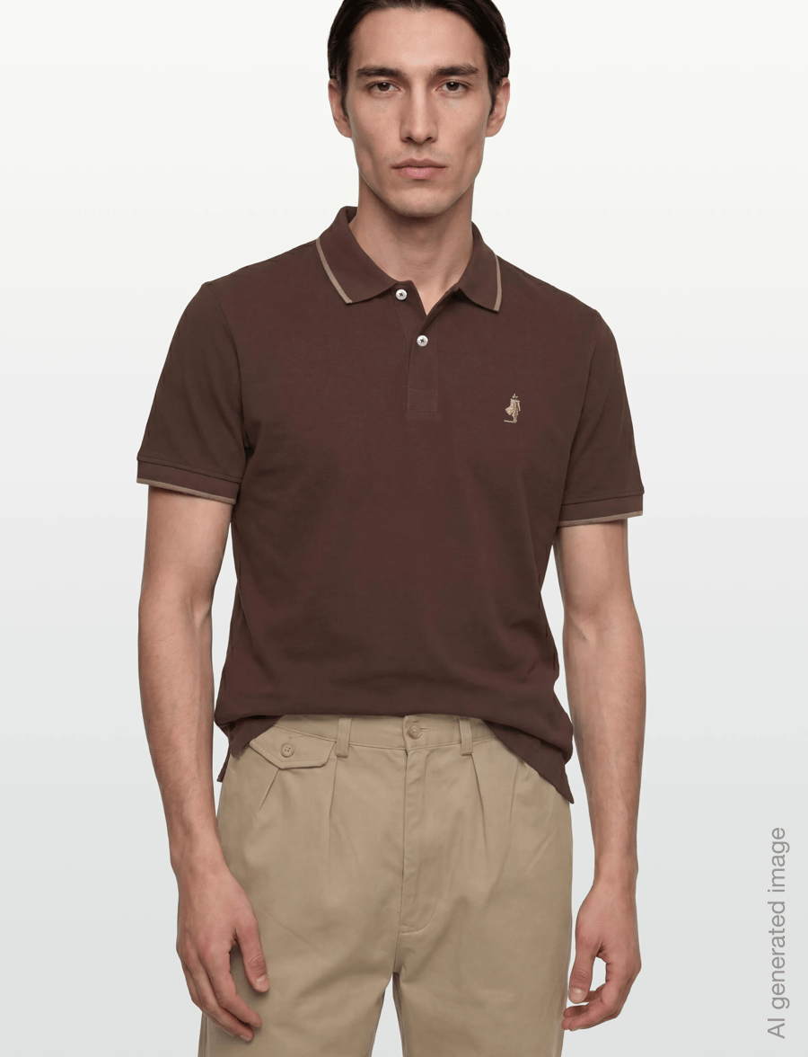 MCS - RIVER REG COT PQ MCS M POLO - knitted polos - bracken - 3