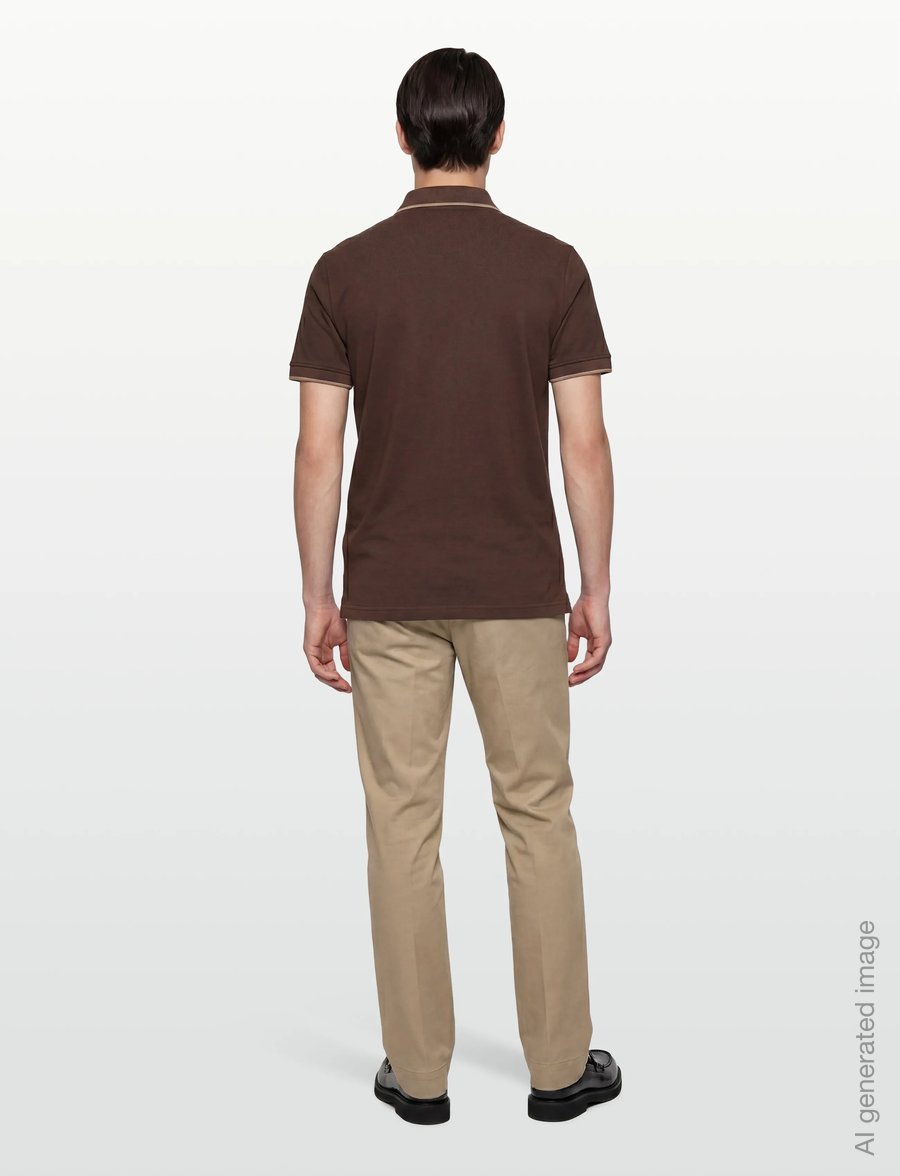 MCS - RIVER REG COT PQ MCS M POLO - knitted polos - bracken - 4