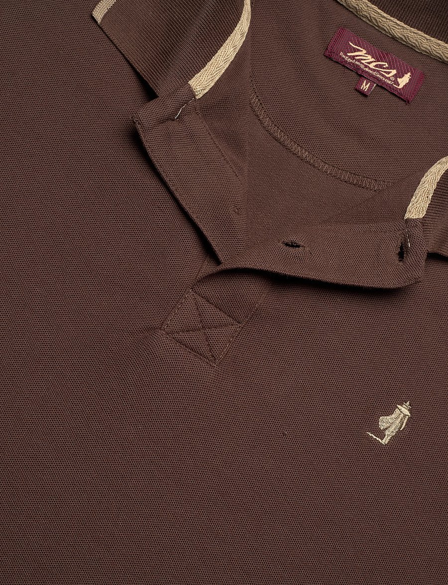 MCS - RIVER REG COT PQ MCS M POLO - knitted polos - bracken - 5