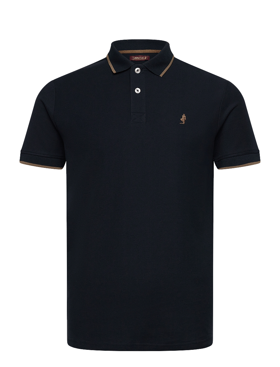 MCS - RIVER REG COT PQ MCS M POLO - knitted polos - dark sapphire - 0