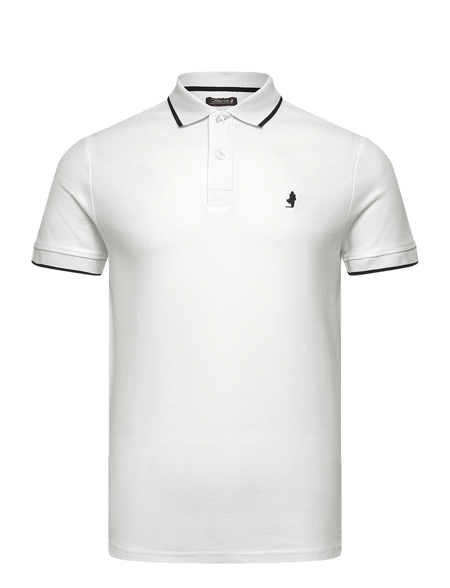 MCS - RIVER REG COT PQ MCS M POLO - knitted polos - white - 0
